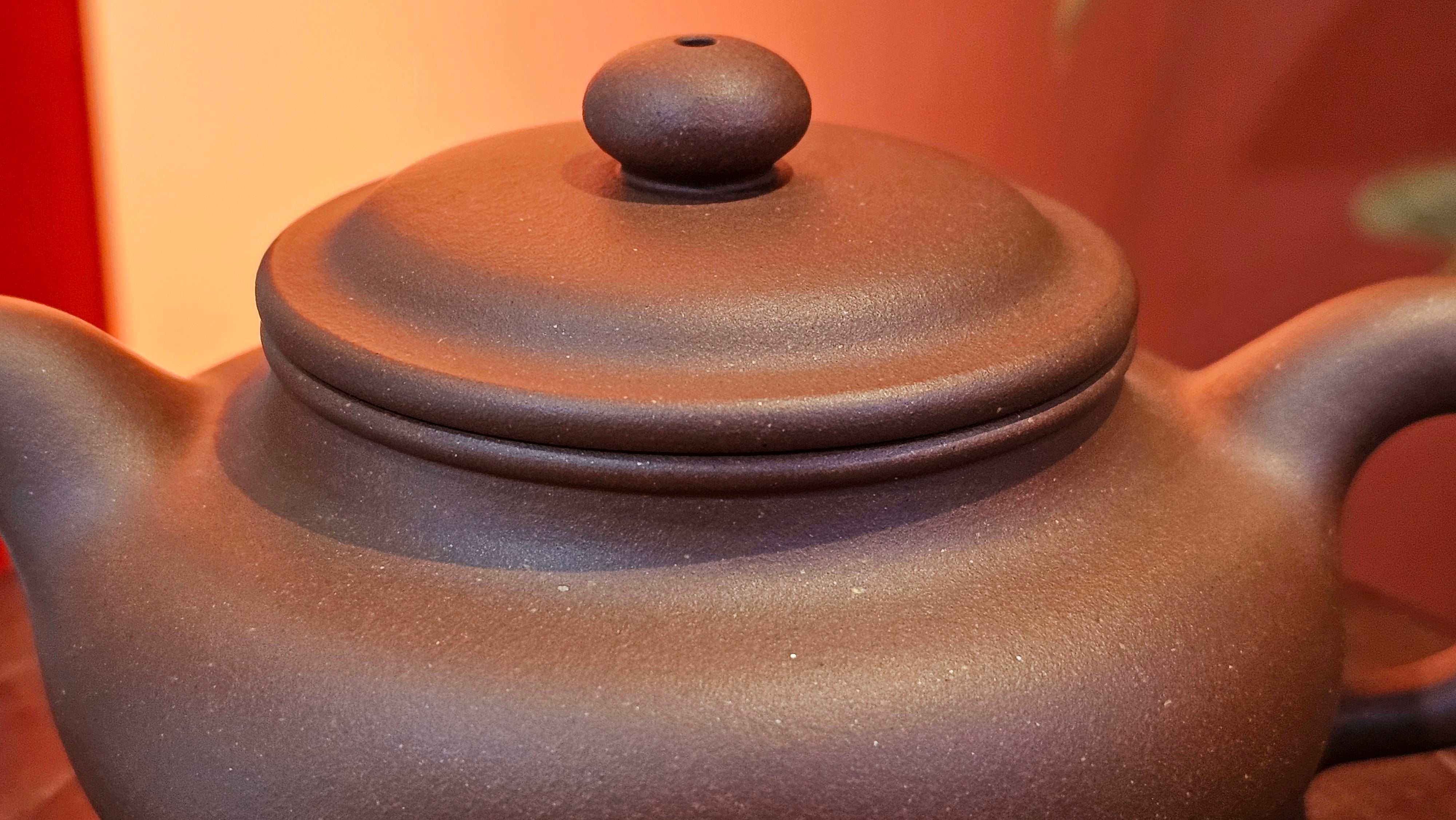 Fang Gu 仿古, 219.5ml, Di Cao Qing Zi Ni 底槽青紫泥, by our Collaborative Craftsman Chen Fa Chu 陈法初 ~ Congratulations to Mr J.M., 1532hrs 15th May 2025, Lake Wales, FL.