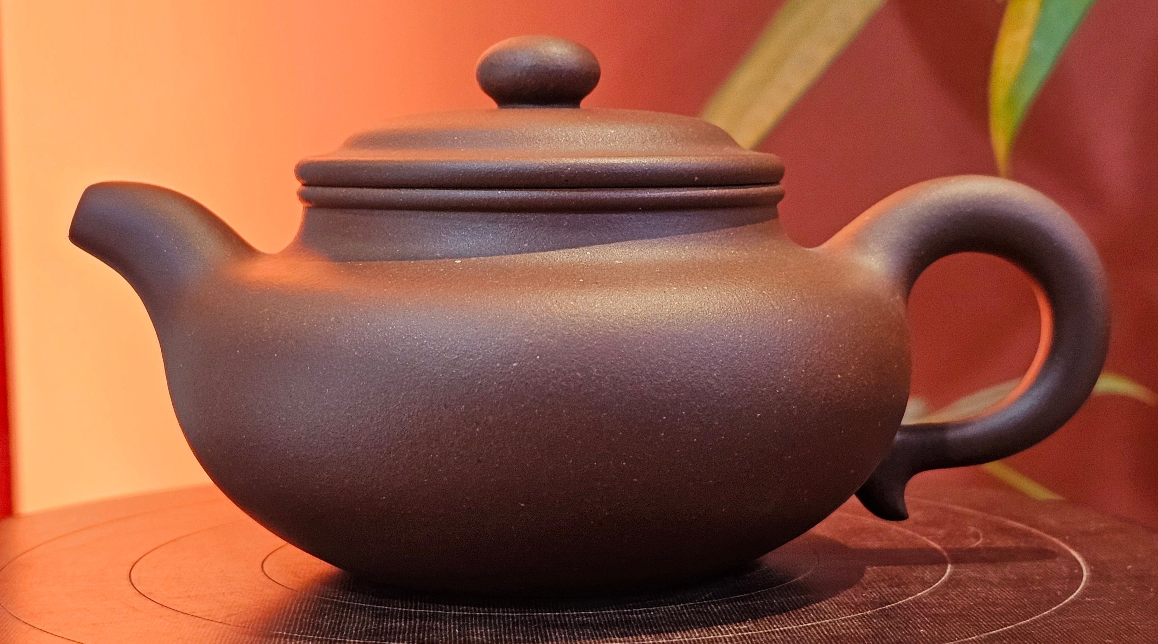 Fang Gu 仿古, 219.5ml, Di Cao Qing Zi Ni 底槽青紫泥, by our Collaborative Craftsman Chen Fa Chu 陈法初 ~ Congratulations to Mr J.M., 1532hrs 15th May 2025, Lake Wales, FL.