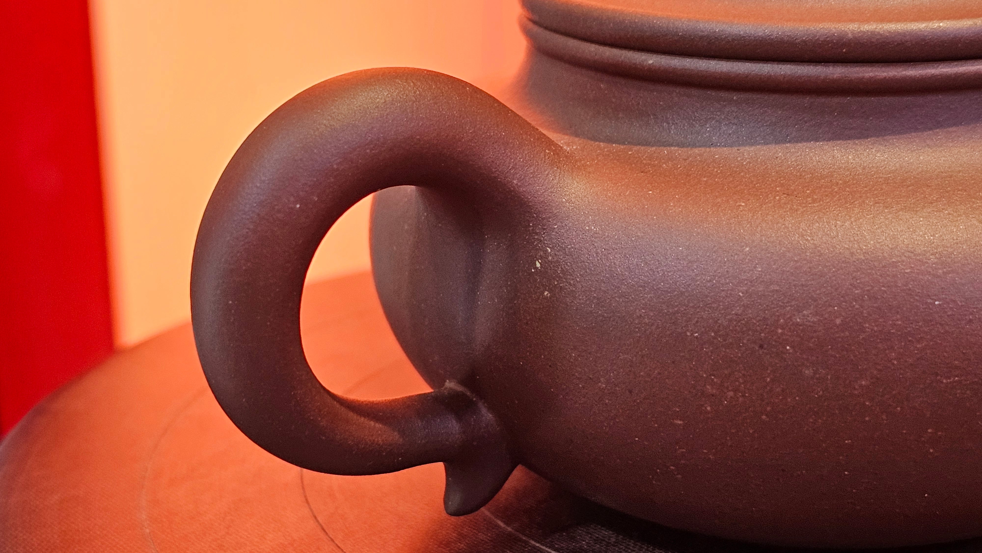 Fang Gu 仿古, 219.5ml, Di Cao Qing Zi Ni 底槽青紫泥, by our Collaborative Craftsman Chen Fa Chu 陈法初 ~ Congratulations to Mr J.M., 1532hrs 15th May 2025, Lake Wales, FL.