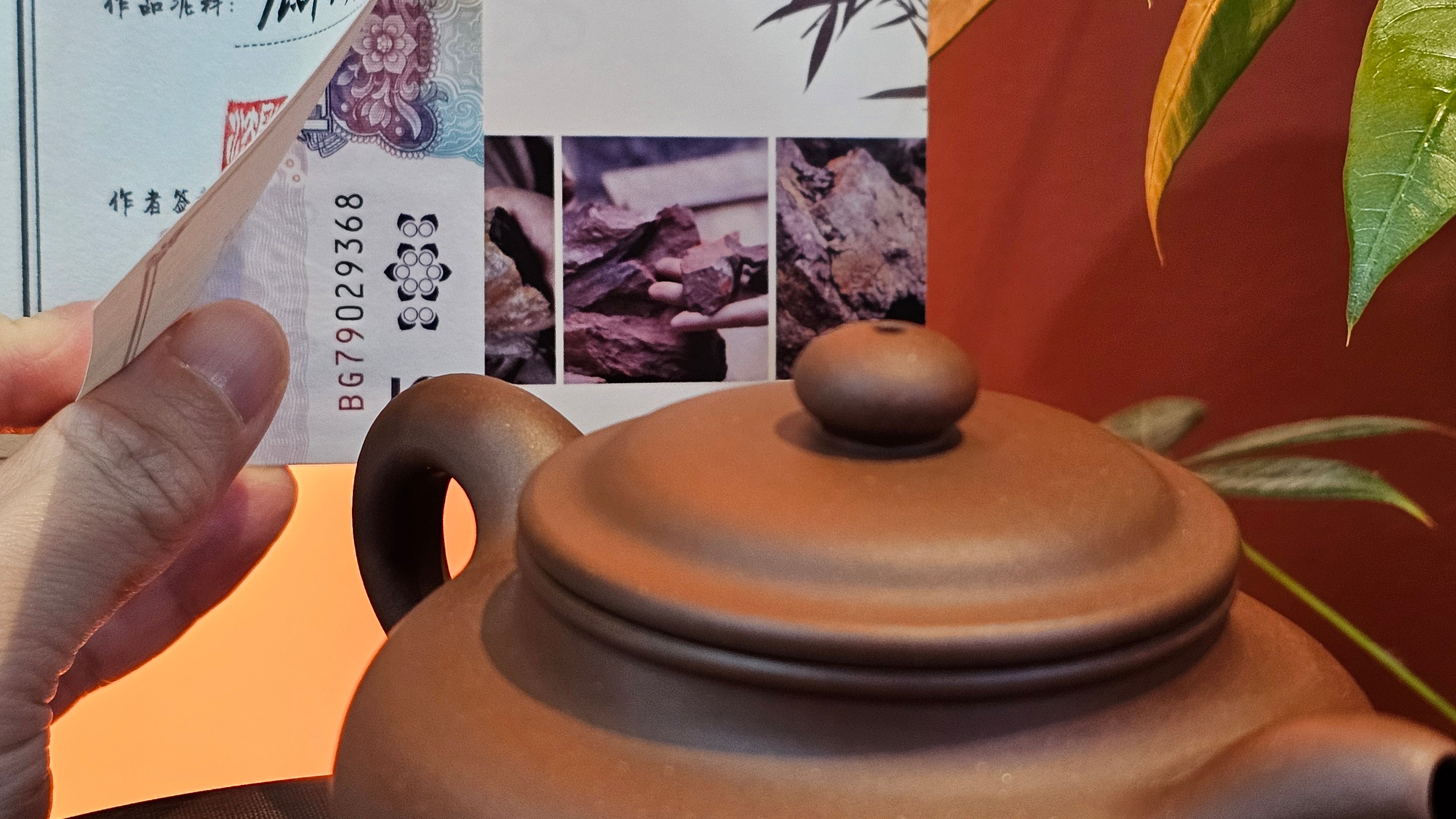 Fang Gu 仿古, 219.5ml, Di Cao Qing Zi Ni 底槽青紫泥, by our Collaborative Craftsman Chen Fa Chu 陈法初 ~ Congratulations to Mr J.M., 1532hrs 15th May 2025, Lake Wales, FL.