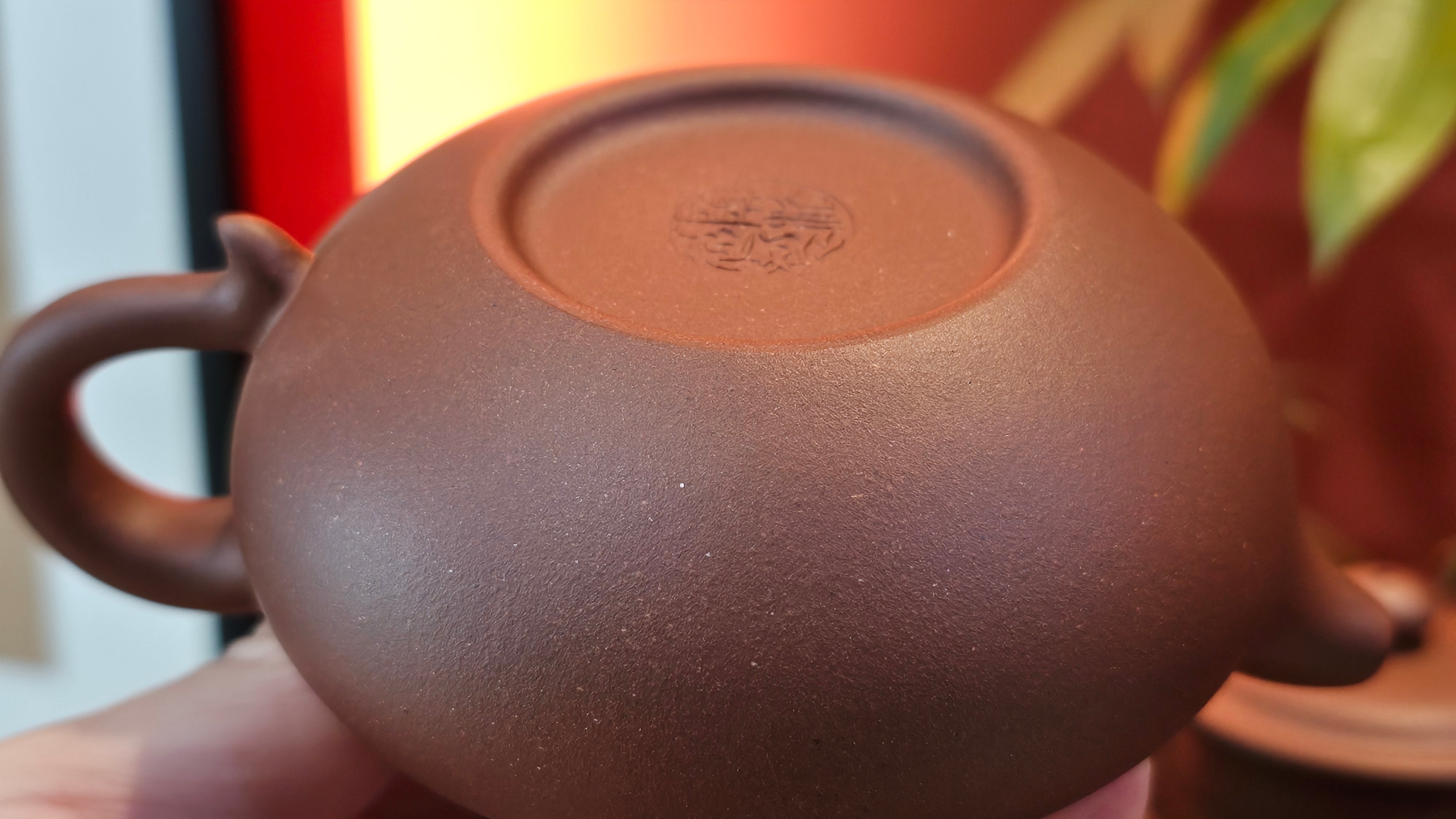 Fang Gu 仿古, 219.5ml, Di Cao Qing Zi Ni 底槽青紫泥, by our Collaborative Craftsman Chen Fa Chu 陈法初 ~ Congratulations to Mr J.M., 1532hrs 15th May 2025, Lake Wales, FL.