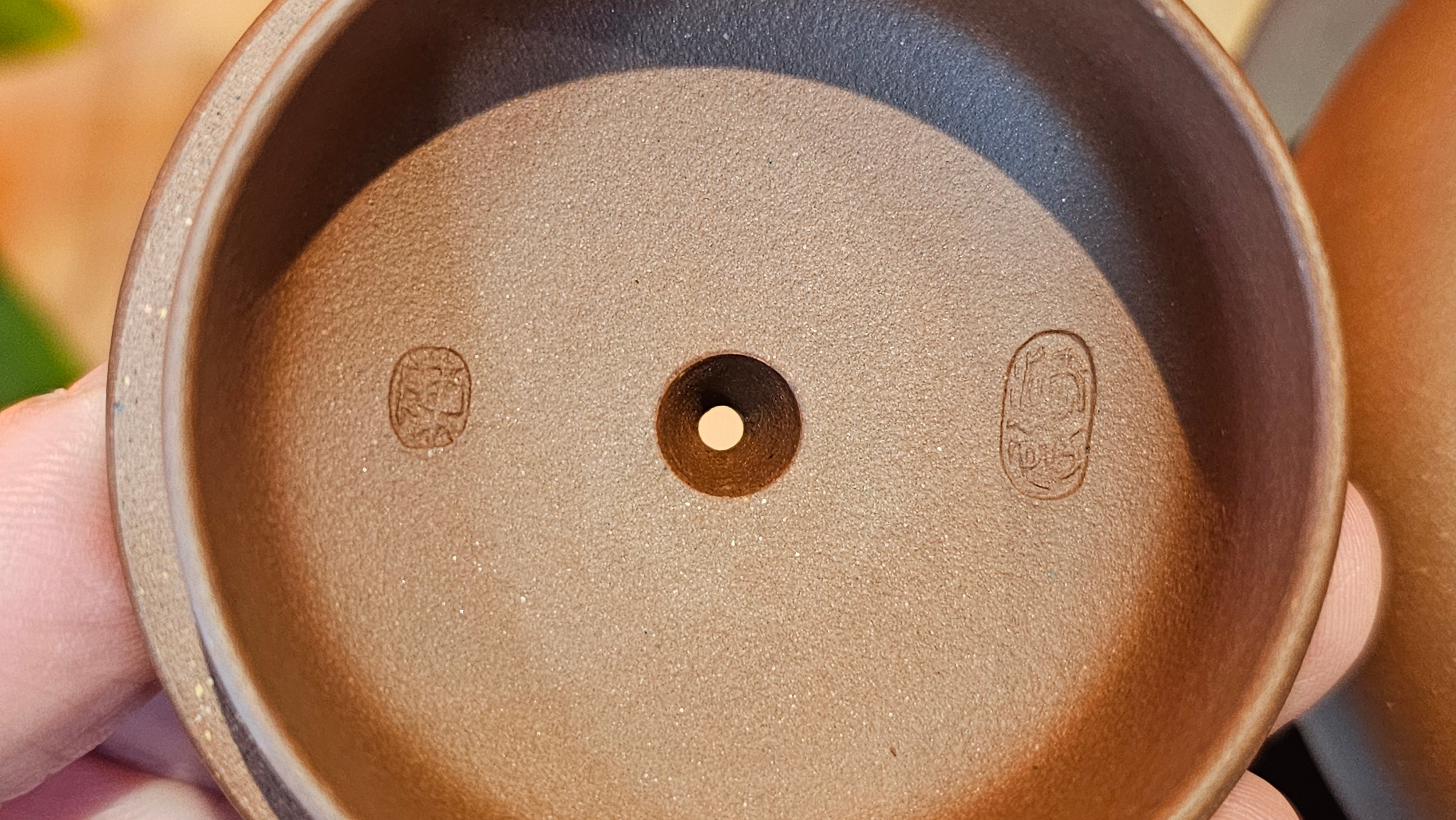 Fang Gu 仿古, 219.5ml, Di Cao Qing Zi Ni 底槽青紫泥, by our Collaborative Craftsman Chen Fa Chu 陈法初 ~ Congratulations to Mr J.M., 1532hrs 15th May 2025, Lake Wales, FL.