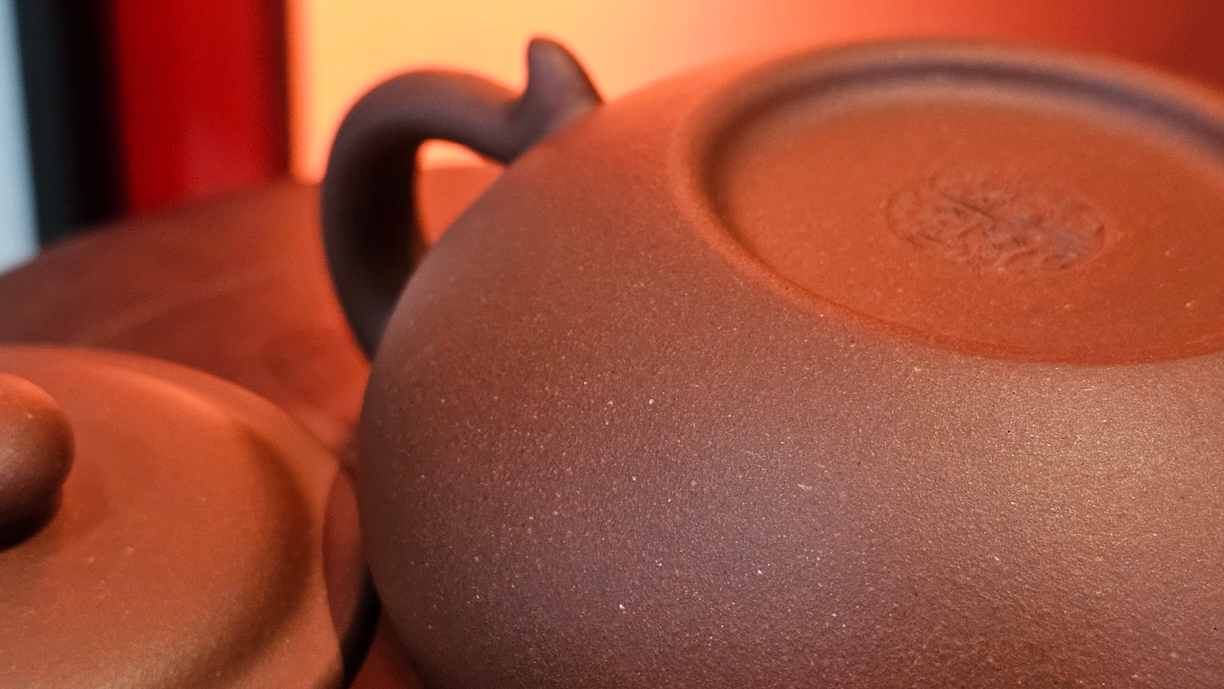 Fang Gu 仿古, 219.5ml, Di Cao Qing Zi Ni 底槽青紫泥, by our Collaborative Craftsman Chen Fa Chu 陈法初 ~ Congratulations to Mr J.M., 1532hrs 15th May 2025, Lake Wales, FL.