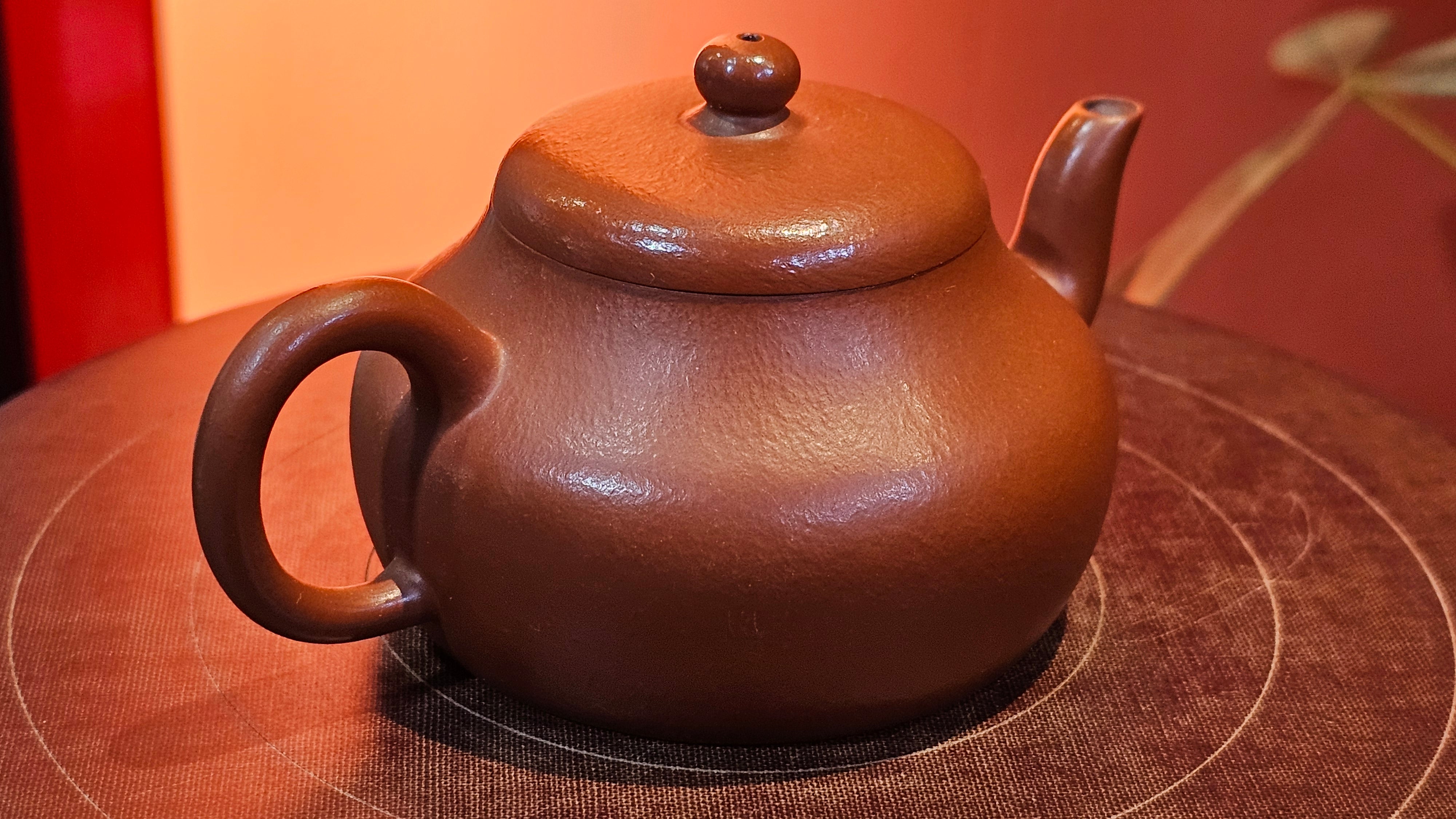 Jun De 君德, 119.3ml, Xiao Mei Yao Zhu Ni 小煤窑朱泥,  by our Collaborative Senior Craftsman Chen Yue Fei 陈跃飞 ~ Congratulations to Mr K.M., 1629hrs 23rd May 2025, Kraków, Poland 🇵🇱.