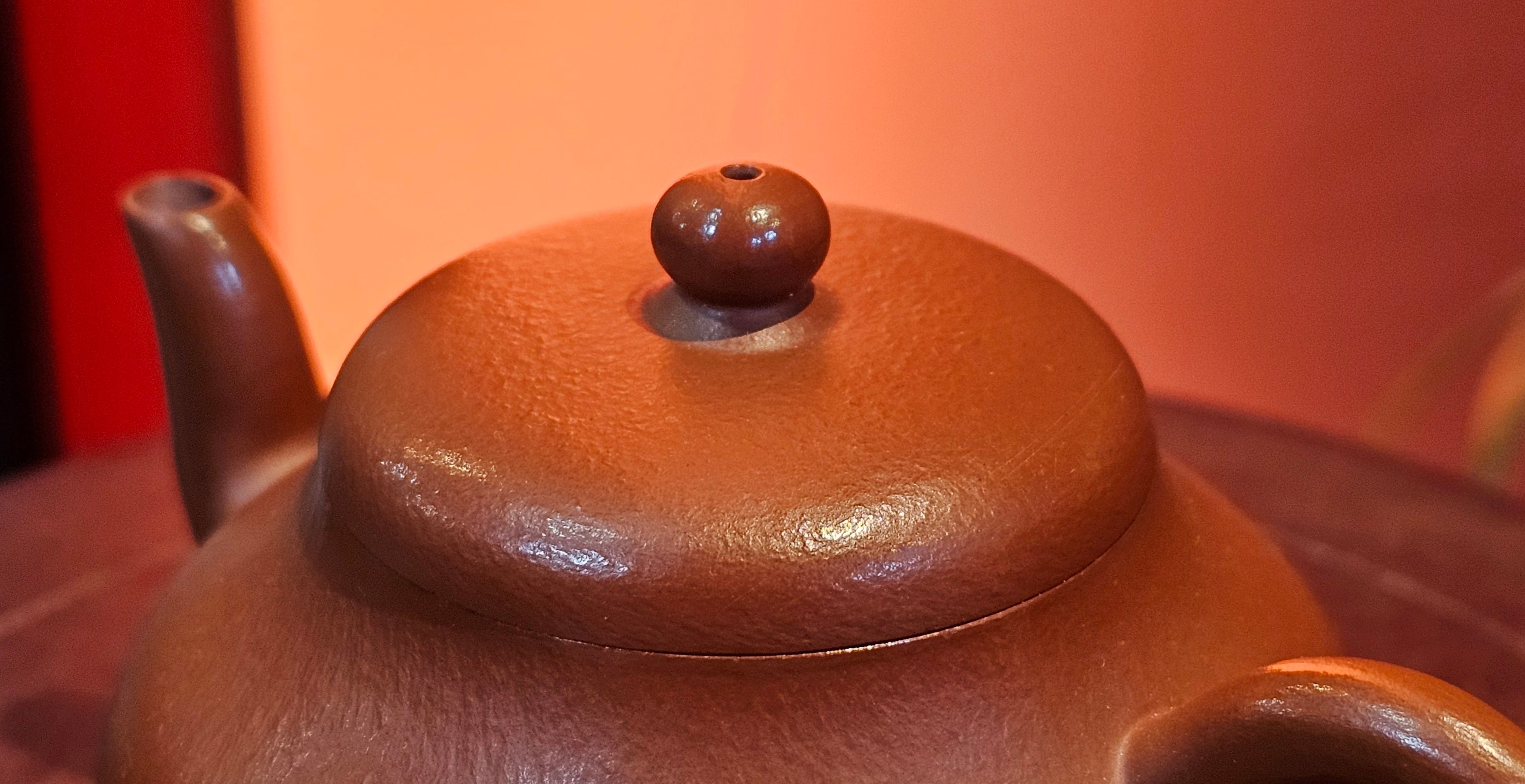 Jun De 君德, 119.3ml, Xiao Mei Yao Zhu Ni 小煤窑朱泥,  by our Collaborative Senior Craftsman Chen Yue Fei 陈跃飞 ~ Congratulations to Mr K.M., 1629hrs 23rd May 2025, Kraków, Poland 🇵🇱.