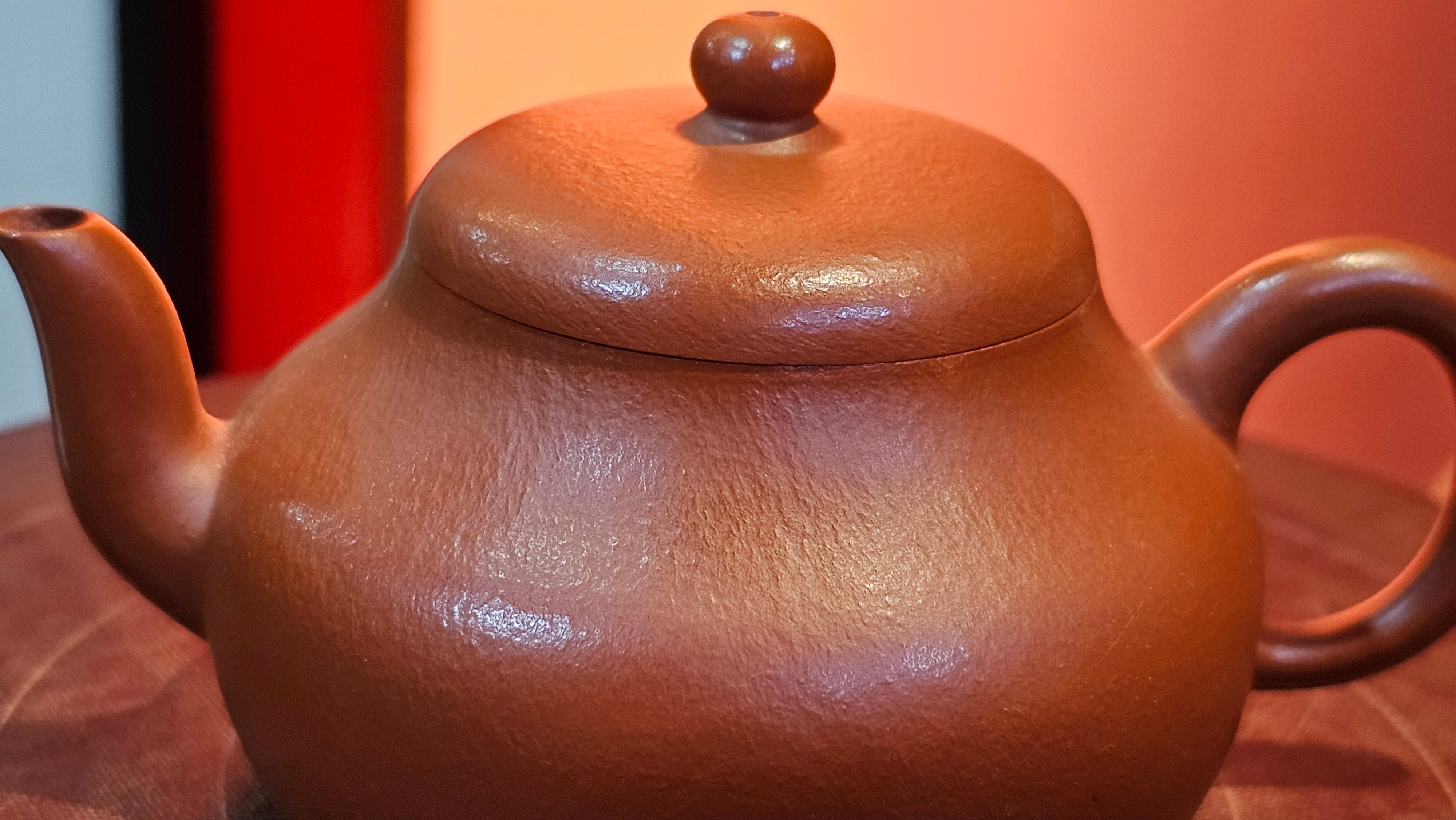 Jun De 君德, 119.3ml, Xiao Mei Yao Zhu Ni 小煤窑朱泥,  by our Collaborative Senior Craftsman Chen Yue Fei 陈跃飞 ~ Congratulations to Mr K.M., 1629hrs 23rd May 2025, Kraków, Poland 🇵🇱.