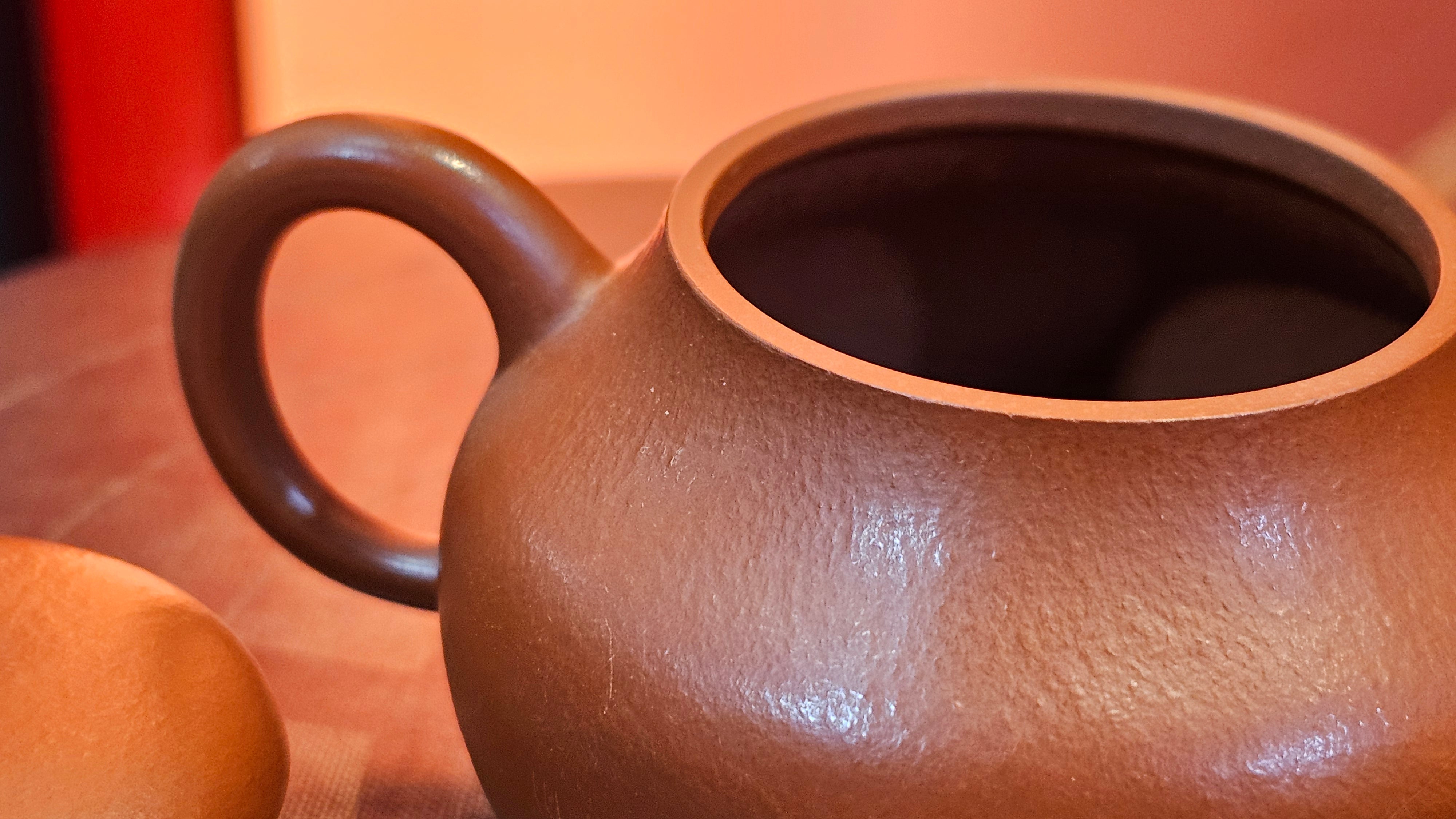 Jun De 君德, 119.3ml, Xiao Mei Yao Zhu Ni 小煤窑朱泥,  by our Collaborative Senior Craftsman Chen Yue Fei 陈跃飞 ~ Congratulations to Mr K.M., 1629hrs 23rd May 2025, Kraków, Poland 🇵🇱.