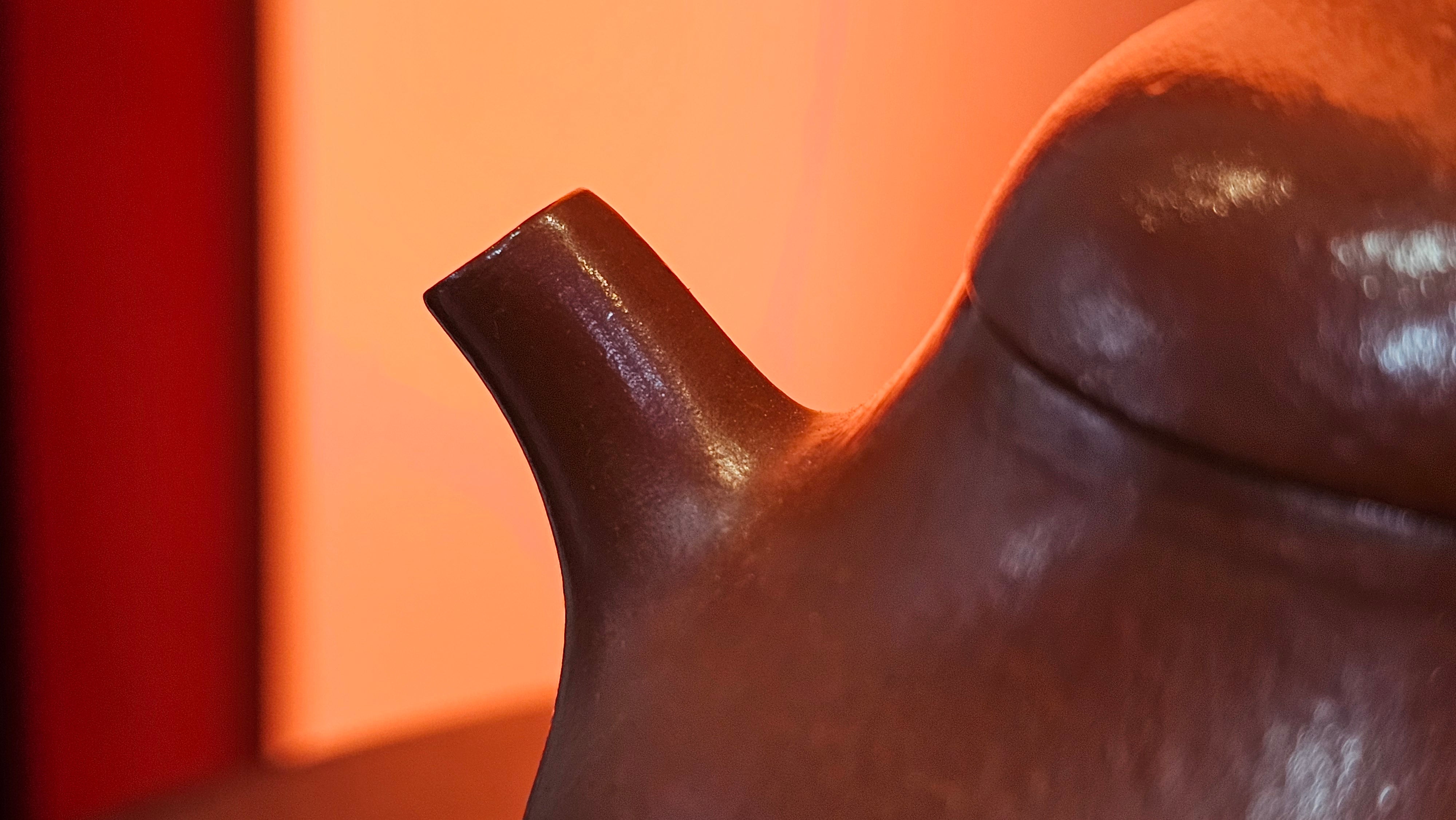 Qie Gua 茄瓜, 140.6ml, Xiao Mei Yao Zhu Ni 小煤窑朱泥,  by our Collaborative Craftsman Wang Hui 王慧 ~ Congratulations to Mr L.M., 0919hrs 26th May 2025, Kassel, Germany 🇩🇪.