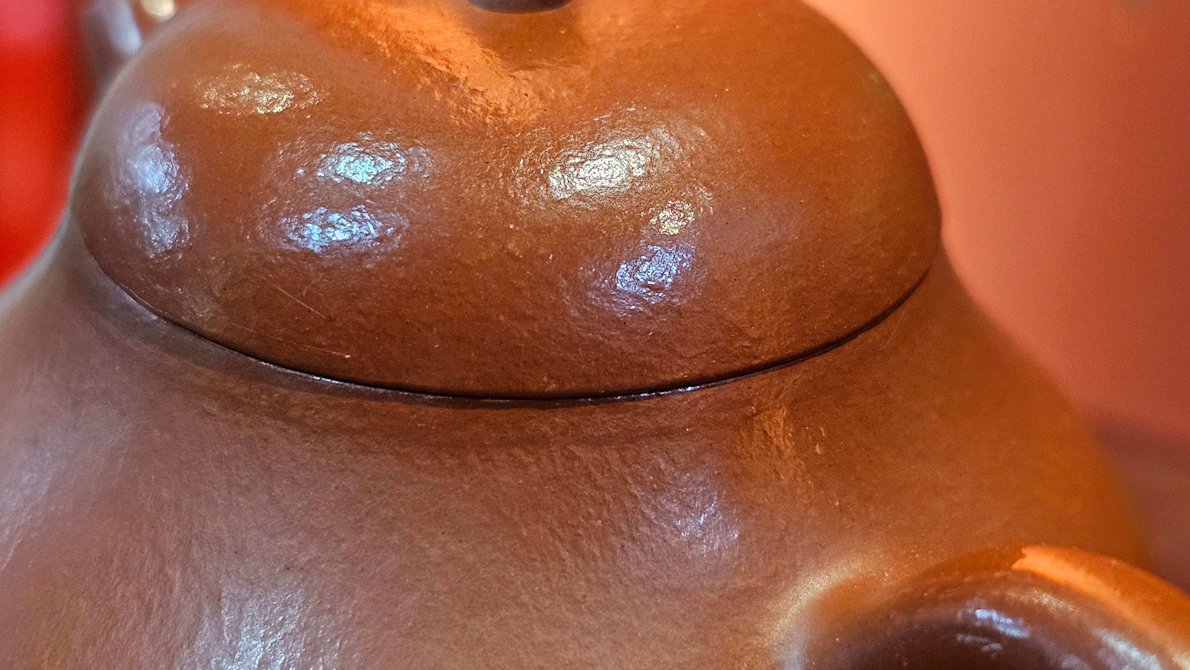 Qie Gua 茄瓜, 140.6ml, Xiao Mei Yao Zhu Ni 小煤窑朱泥,  by our Collaborative Craftsman Wang Hui 王慧 ~ Congratulations to Mr L.M., 0919hrs 26th May 2025, Kassel, Germany 🇩🇪.