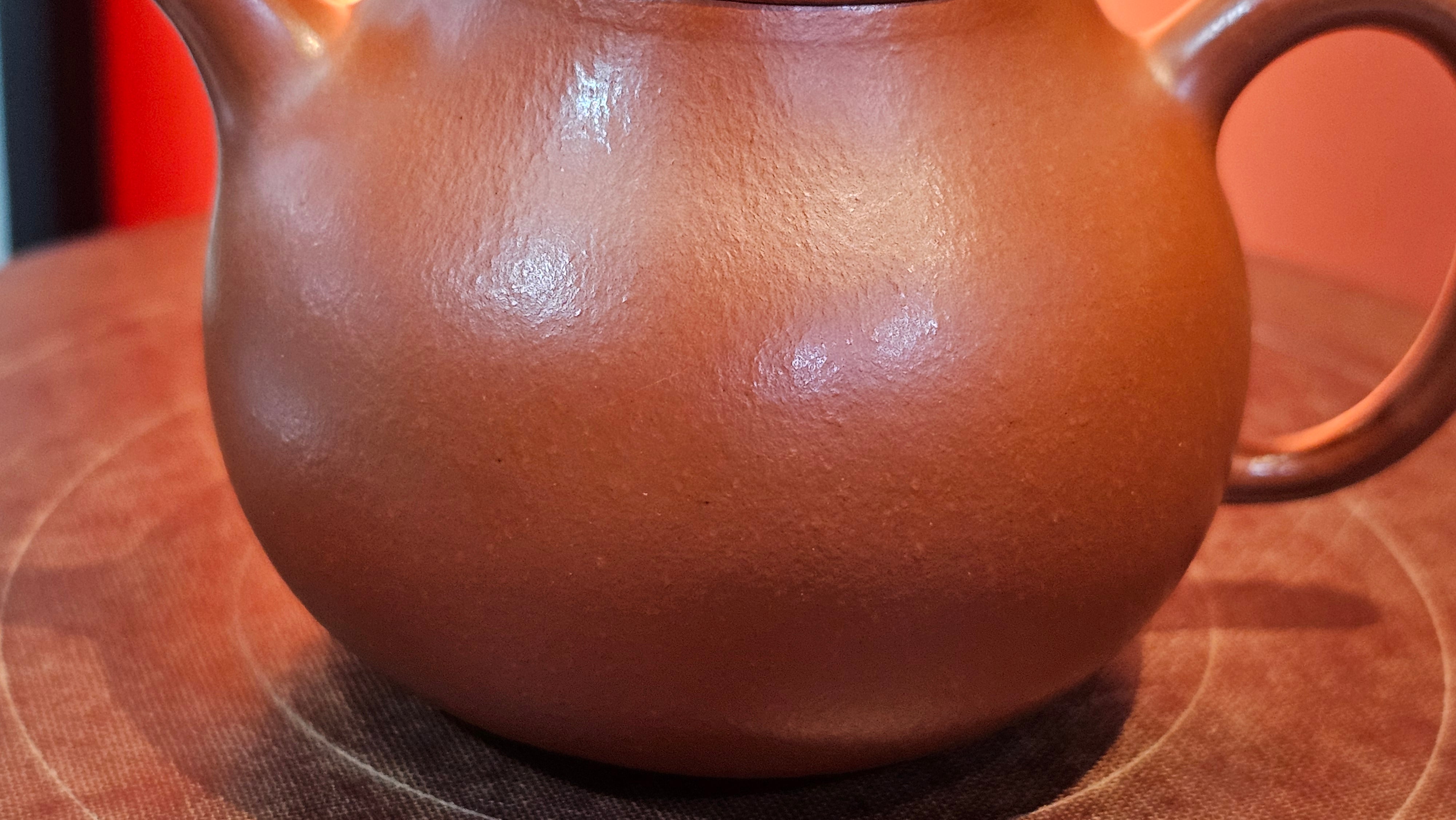 Qie Gua 茄瓜, 140.6ml, Xiao Mei Yao Zhu Ni 小煤窑朱泥,  by our Collaborative Craftsman Wang Hui 王慧 ~ Congratulations to Mr L.M., 0919hrs 26th May 2025, Kassel, Germany 🇩🇪.