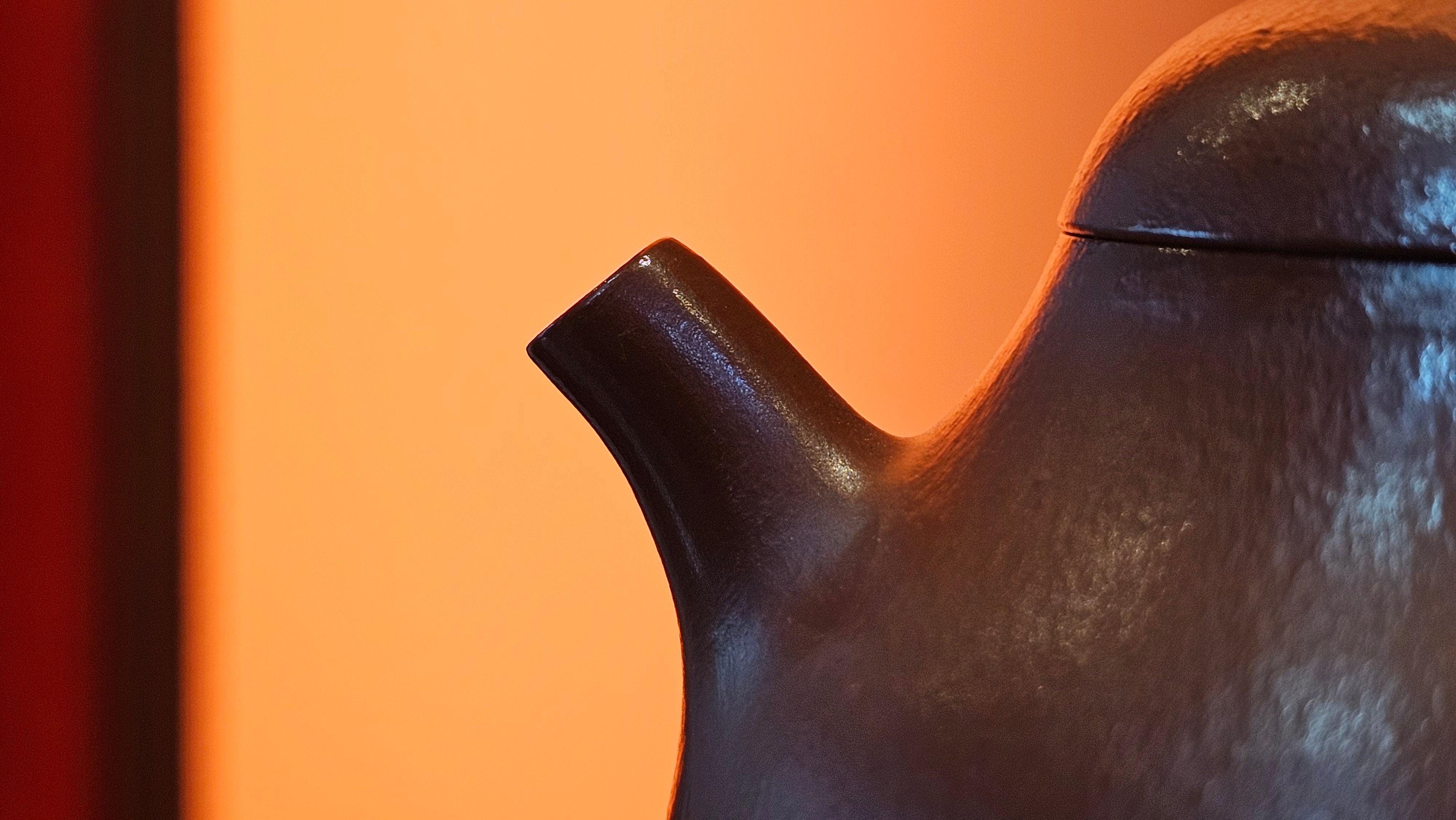 Qie Gua 茄瓜, 140.6ml, Xiao Mei Yao Zhu Ni 小煤窑朱泥,  by our Collaborative Craftsman Wang Hui 王慧 ~ Congratulations to Mr L.M., 0919hrs 26th May 2025, Kassel, Germany 🇩🇪.