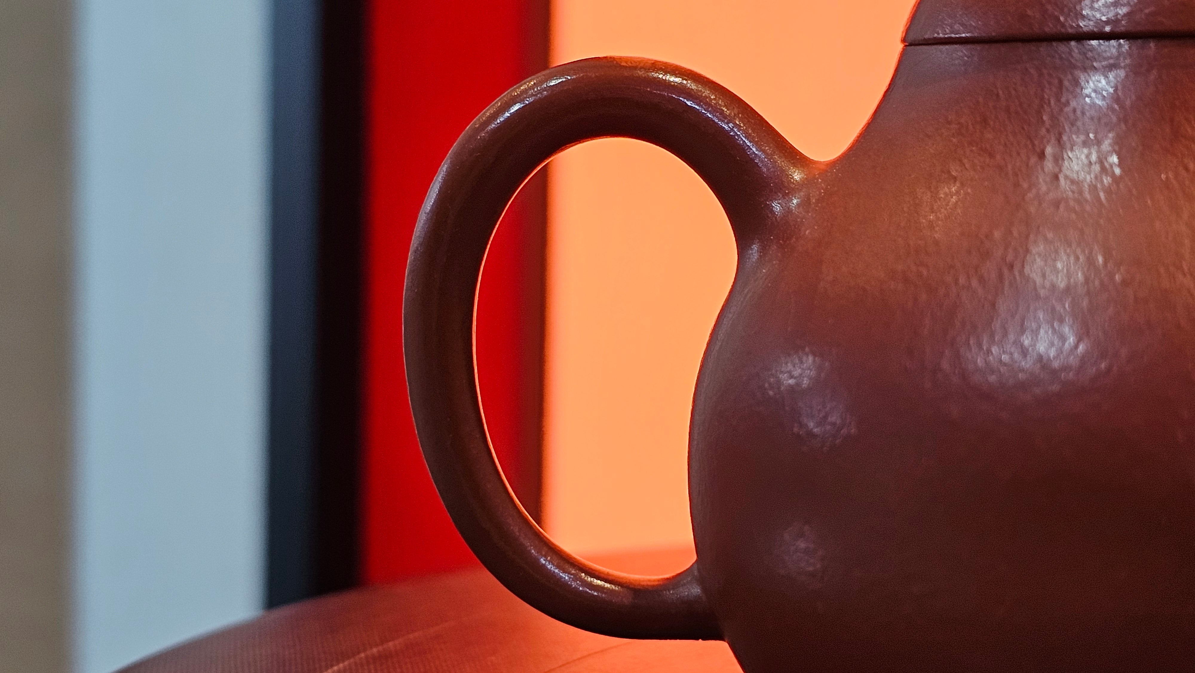 Qie Gua 茄瓜, 140.6ml, Xiao Mei Yao Zhu Ni 小煤窑朱泥,  by our Collaborative Craftsman Wang Hui 王慧 ~ Congratulations to Mr L.M., 0919hrs 26th May 2025, Kassel, Germany 🇩🇪.