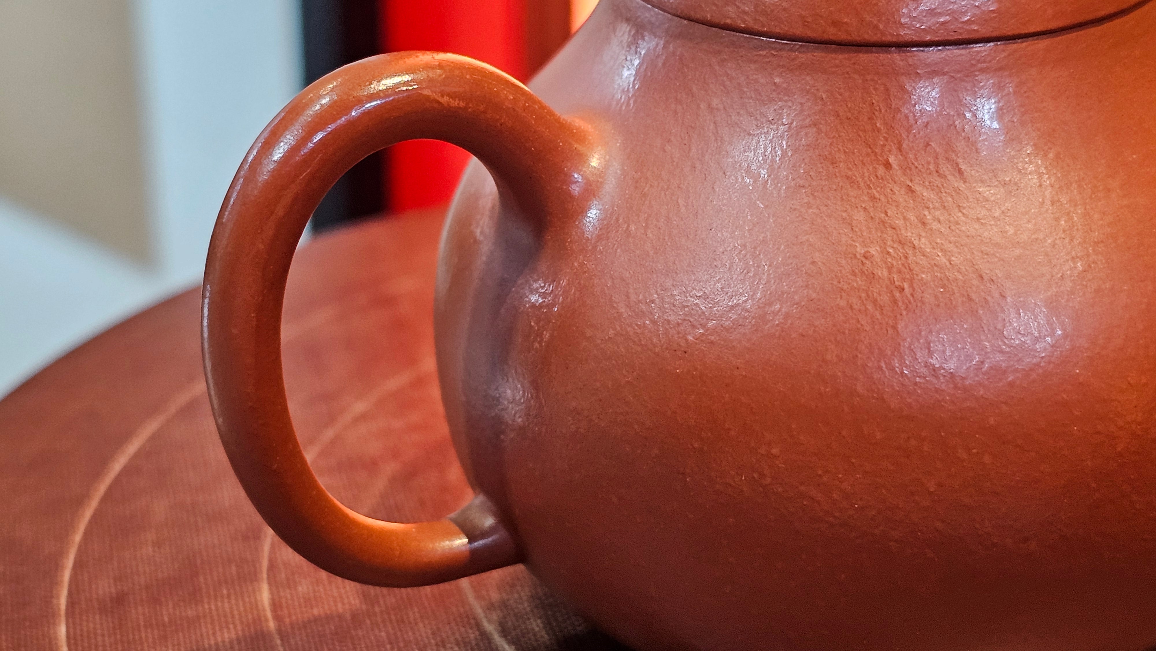 Qie Gua 茄瓜, 140.6ml, Xiao Mei Yao Zhu Ni 小煤窑朱泥,  by our Collaborative Craftsman Wang Hui 王慧 ~ Congratulations to Mr L.M., 0919hrs 26th May 2025, Kassel, Germany 🇩🇪.