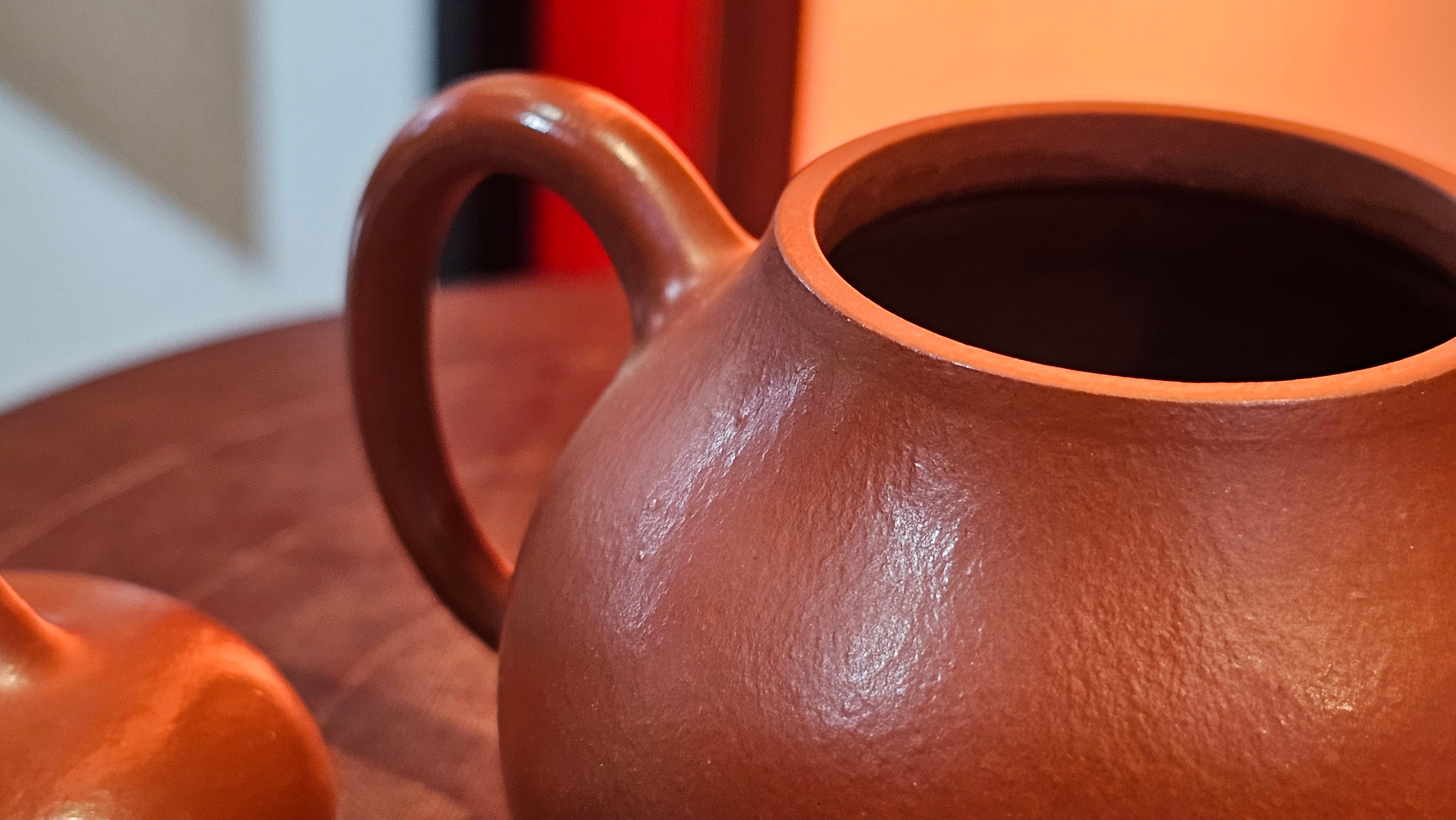 Qie Gua 茄瓜, 140.6ml, Xiao Mei Yao Zhu Ni 小煤窑朱泥,  by our Collaborative Craftsman Wang Hui 王慧 ~ Congratulations to Mr L.M., 0919hrs 26th May 2025, Kassel, Germany 🇩🇪.