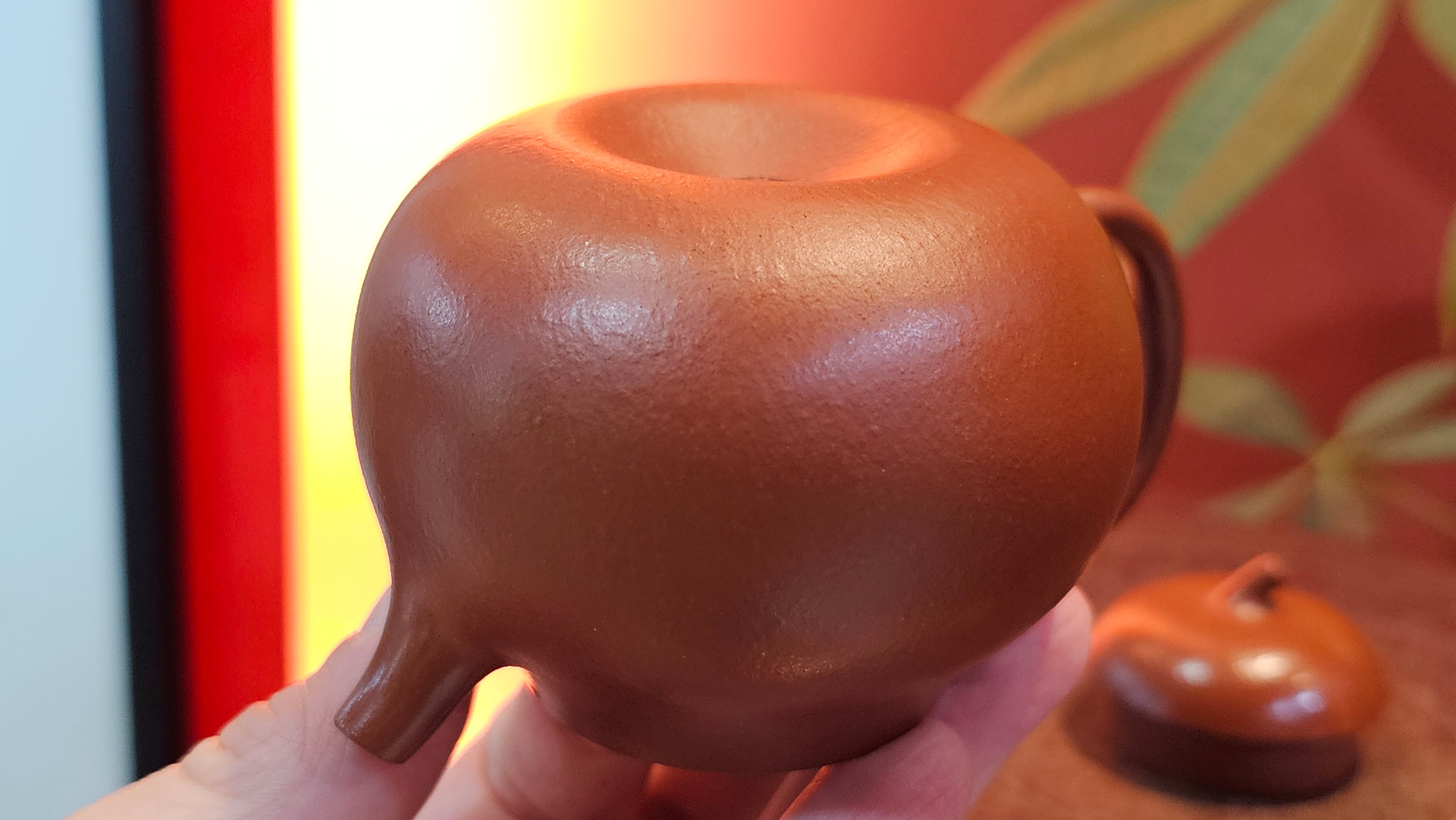 Qie Gua 茄瓜, 140.6ml, Xiao Mei Yao Zhu Ni 小煤窑朱泥,  by our Collaborative Craftsman Wang Hui 王慧 ~ Congratulations to Mr L.M., 0919hrs 26th May 2025, Kassel, Germany 🇩🇪.