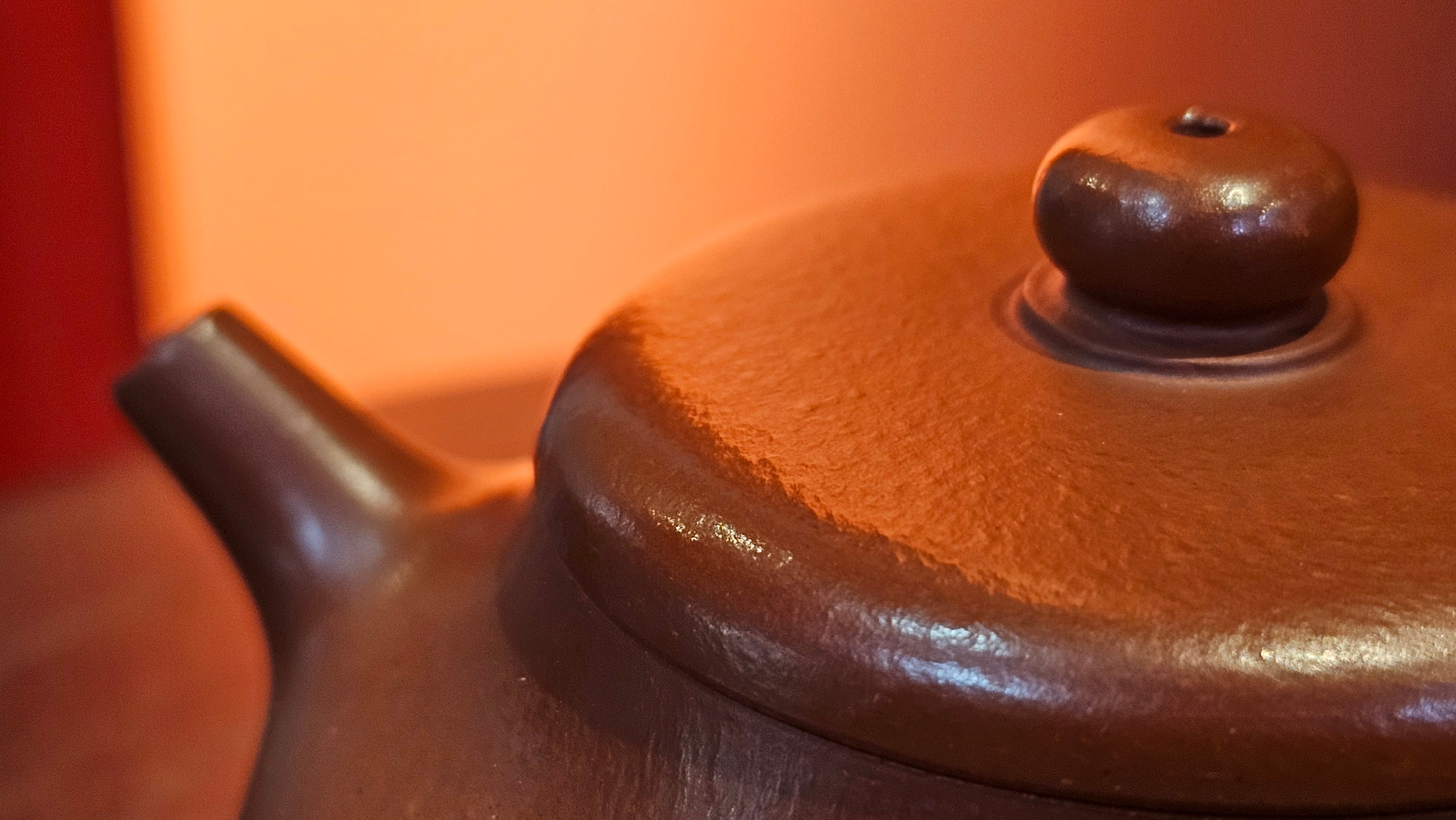 Jing Le 静乐 ~ "Quiet happiness", 96.0ml, Xiao Mei Yao Zhu Ni 小煤窑朱泥, by our Collaborative Craftsman Wang Xing 王兴 ~ Congratulations to Mr P.E., 2302hrs 22nd May 2025, Seattle, WA.