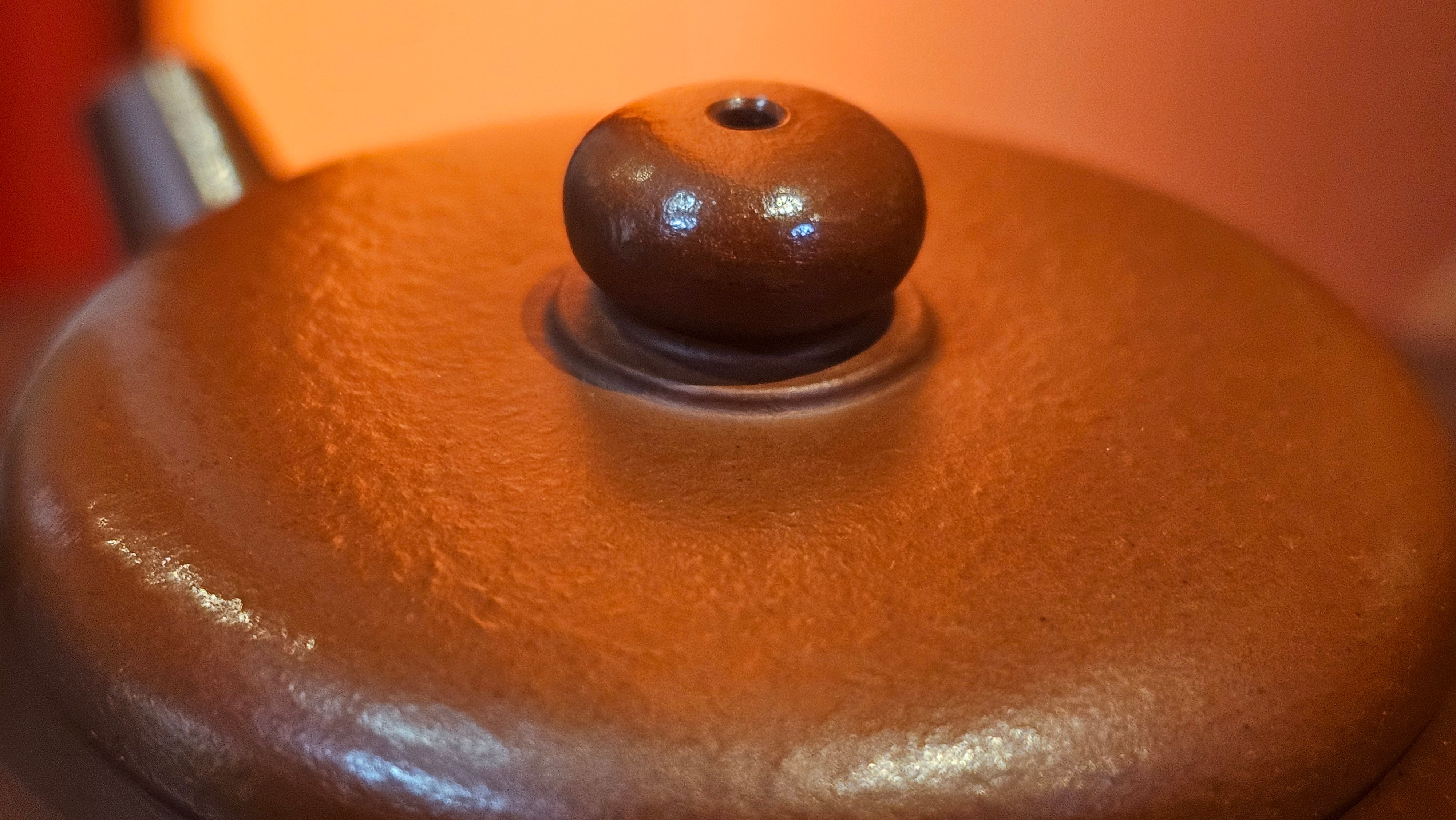 Jing Le 静乐 ~ "Quiet happiness", 96.0ml, Xiao Mei Yao Zhu Ni 小煤窑朱泥, by our Collaborative Craftsman Wang Xing 王兴 ~ Congratulations to Mr P.E., 2302hrs 22nd May 2025, Seattle, WA.