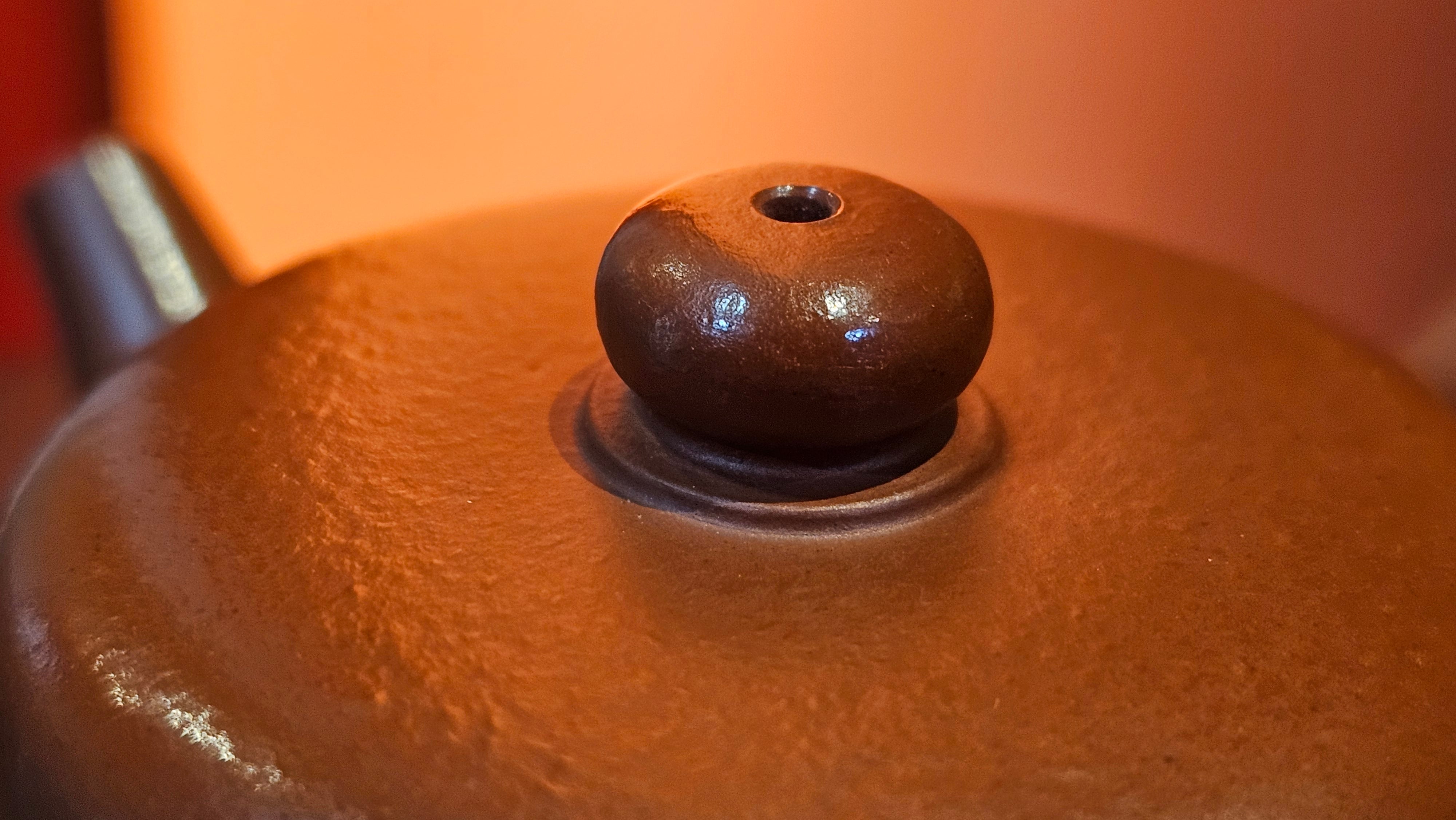 Jing Le 静乐 ~ "Quiet happiness", 96.0ml, Xiao Mei Yao Zhu Ni 小煤窑朱泥, by our Collaborative Craftsman Wang Xing 王兴 ~ Congratulations to Mr P.E., 2302hrs 22nd May 2025, Seattle, WA.