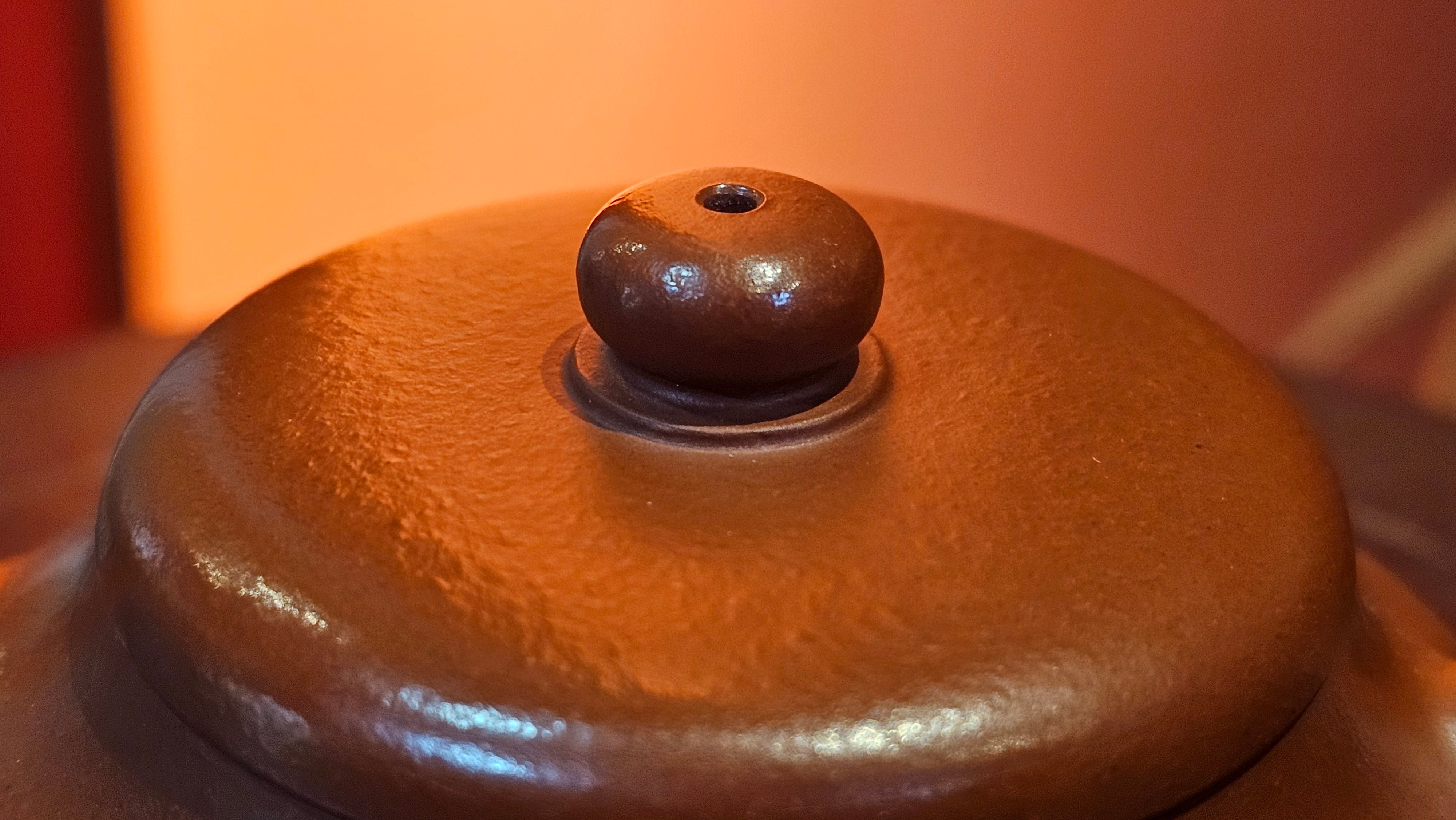 Jing Le 静乐 ~ "Quiet happiness", 96.0ml, Xiao Mei Yao Zhu Ni 小煤窑朱泥, by our Collaborative Craftsman Wang Xing 王兴 ~ Congratulations to Mr P.E., 2302hrs 22nd May 2025, Seattle, WA.