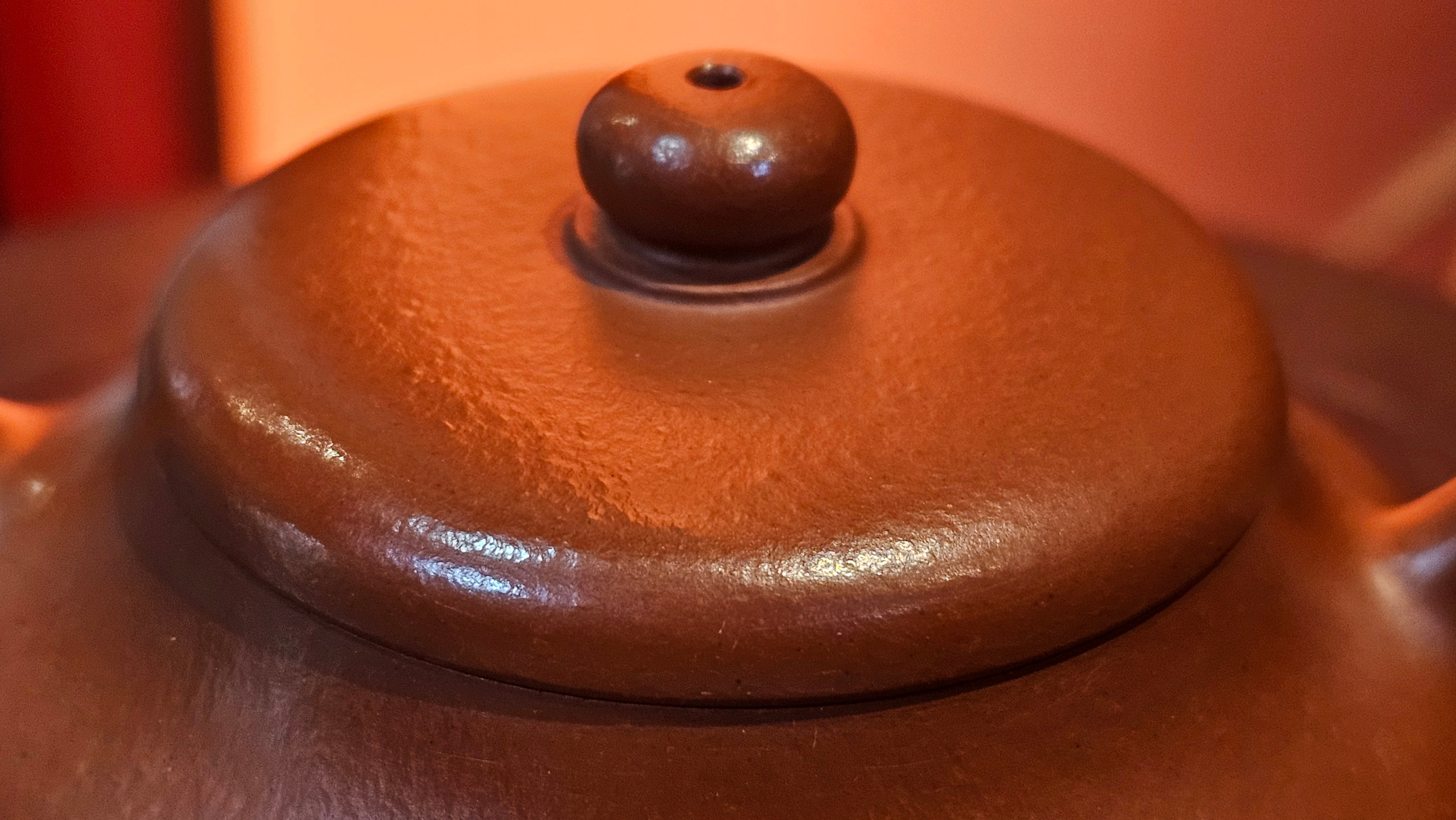 Jing Le 静乐 ~ "Quiet happiness", 96.0ml, Xiao Mei Yao Zhu Ni 小煤窑朱泥, by our Collaborative Craftsman Wang Xing 王兴 ~ Congratulations to Mr P.E., 2302hrs 22nd May 2025, Seattle, WA.