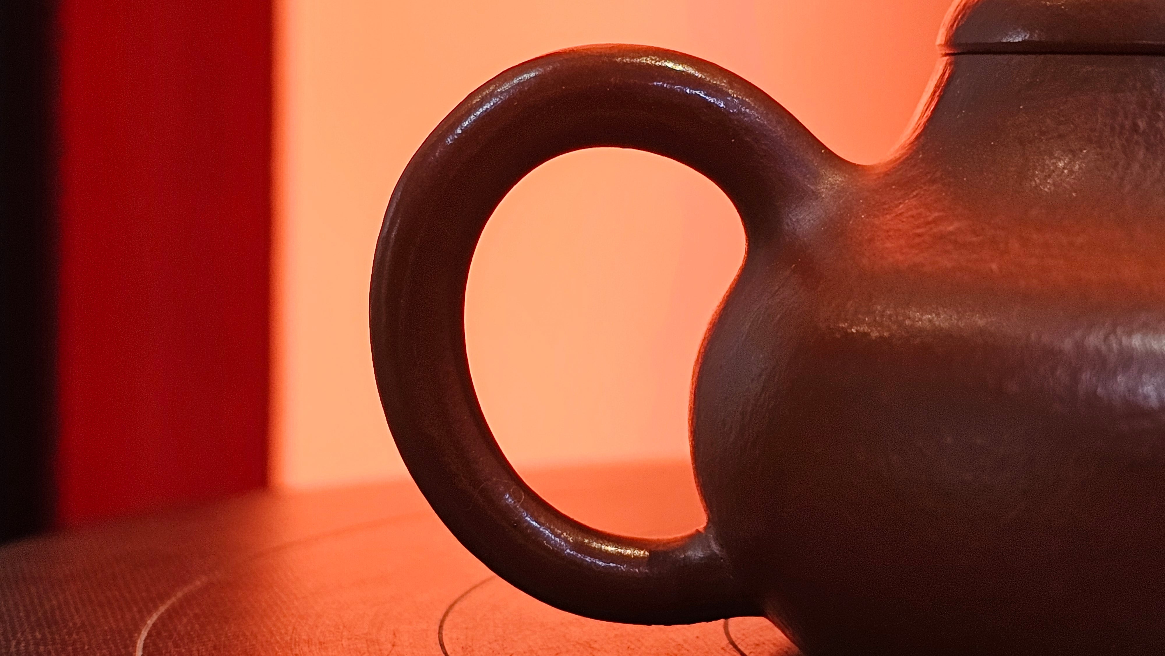 Jing Le 静乐 ~ "Quiet happiness", 96.0ml, Xiao Mei Yao Zhu Ni 小煤窑朱泥, by our Collaborative Craftsman Wang Xing 王兴 ~ Congratulations to Mr P.E., 2302hrs 22nd May 2025, Seattle, WA.