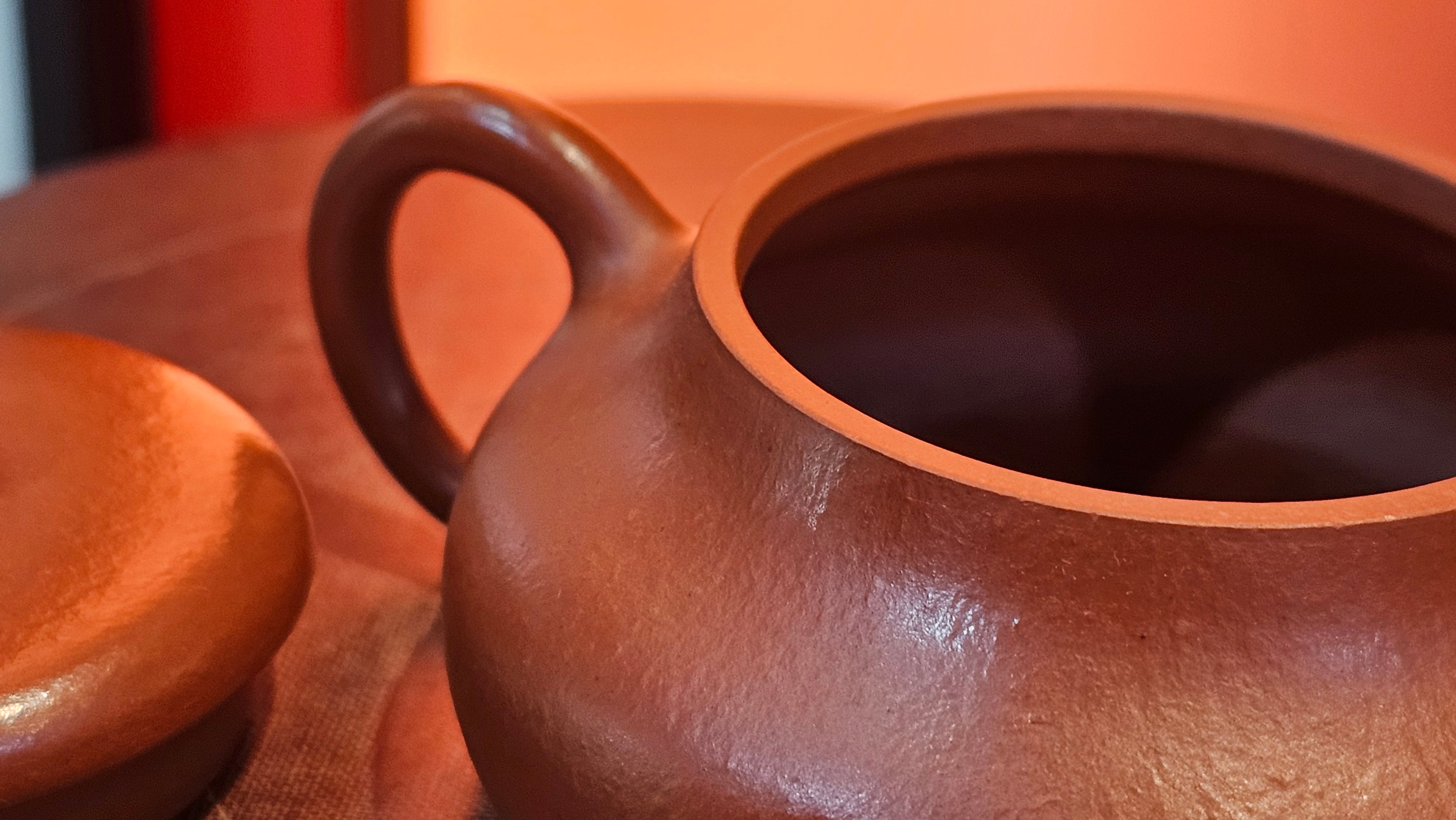 Jing Le 静乐 ~ "Quiet happiness", 96.0ml, Xiao Mei Yao Zhu Ni 小煤窑朱泥, by our Collaborative Craftsman Wang Xing 王兴 ~ Congratulations to Mr P.E., 2302hrs 22nd May 2025, Seattle, WA.