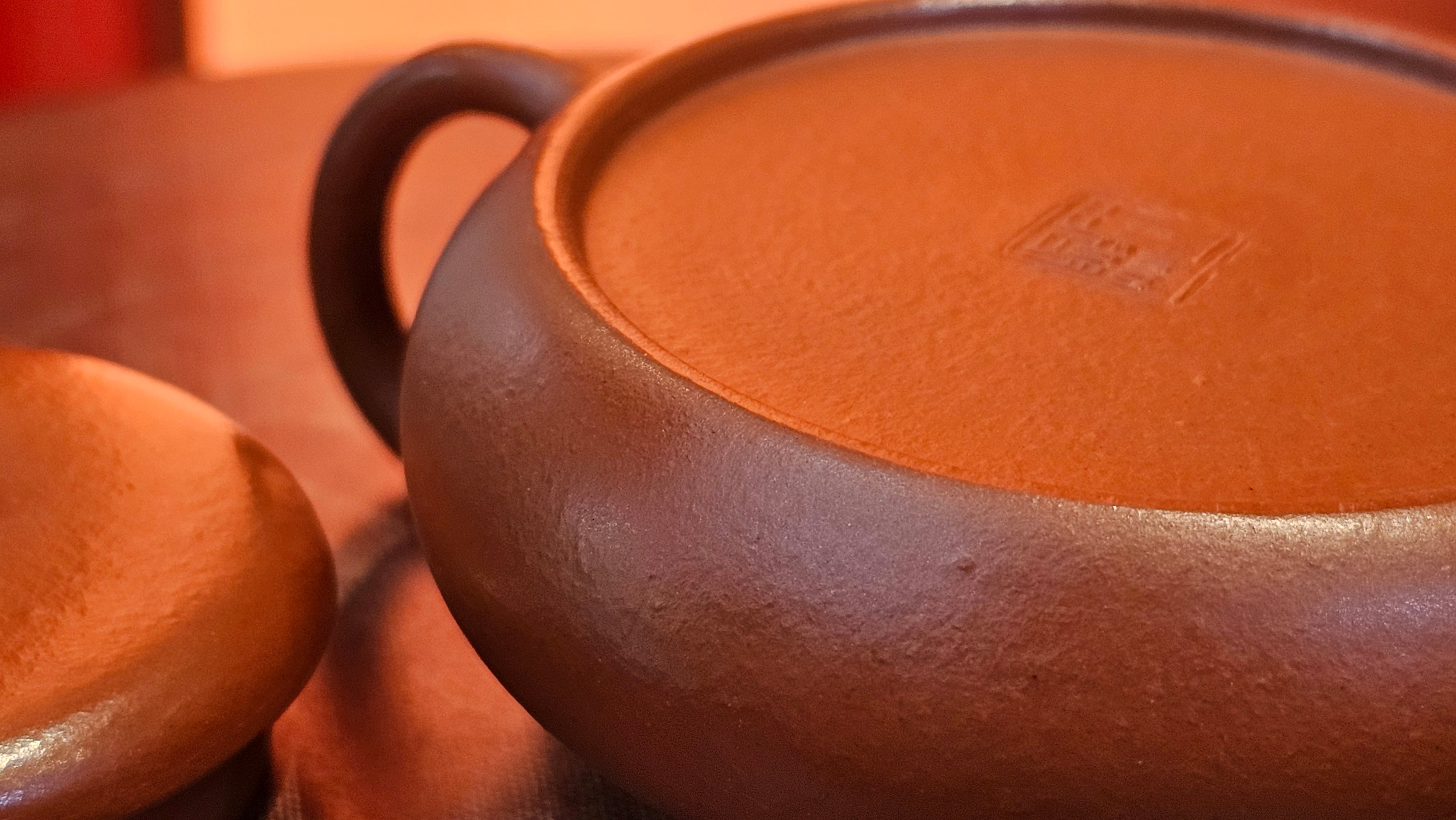 Jing Le 静乐 ~ "Quiet happiness", 96.0ml, Xiao Mei Yao Zhu Ni 小煤窑朱泥, by our Collaborative Craftsman Wang Xing 王兴 ~ Congratulations to Mr P.E., 2302hrs 22nd May 2025, Seattle, WA.