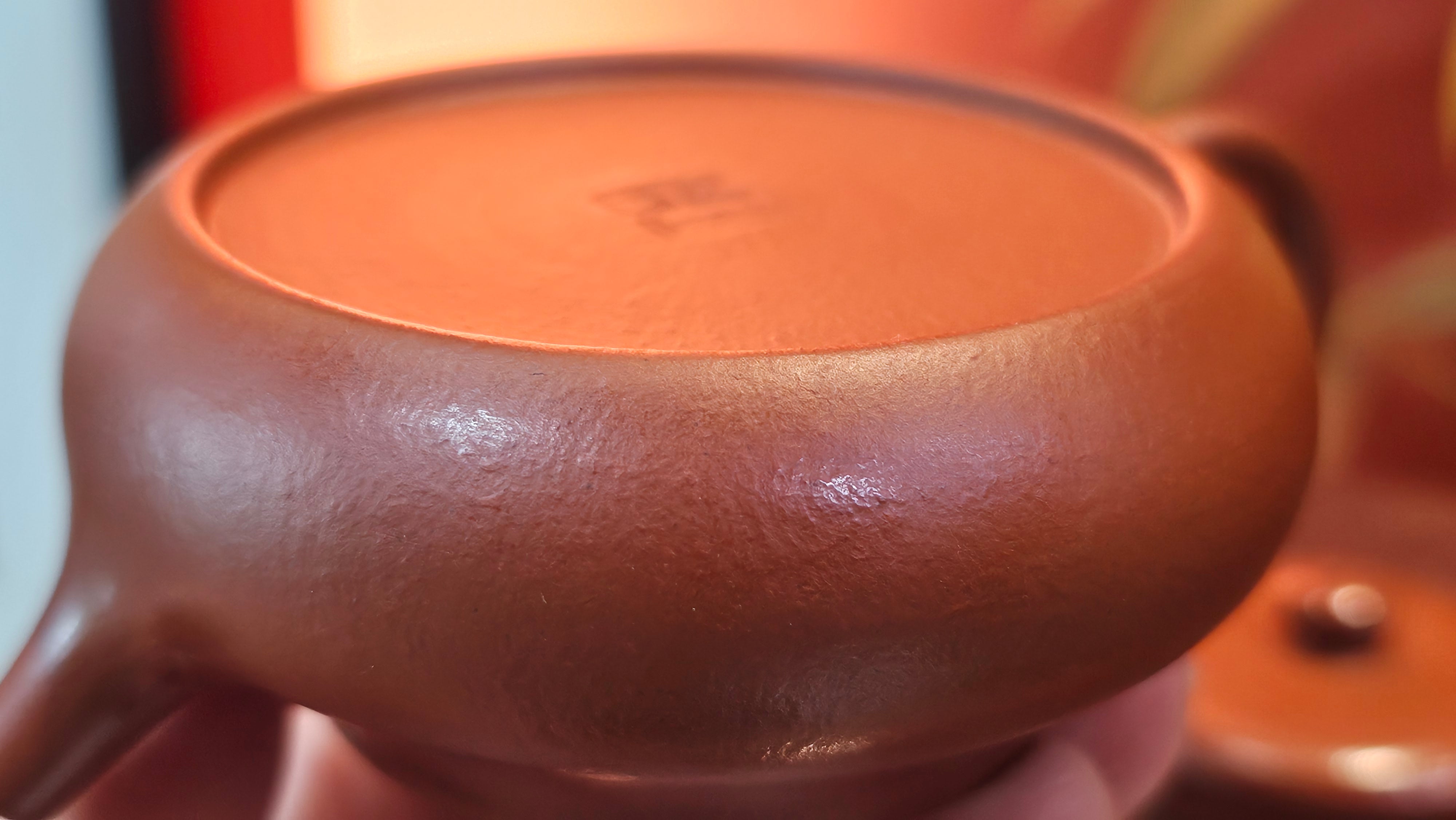 Jing Le 静乐 ~ "Quiet happiness", 96.0ml, Xiao Mei Yao Zhu Ni 小煤窑朱泥, by our Collaborative Craftsman Wang Xing 王兴 ~ Congratulations to Mr P.E., 2302hrs 22nd May 2025, Seattle, WA.