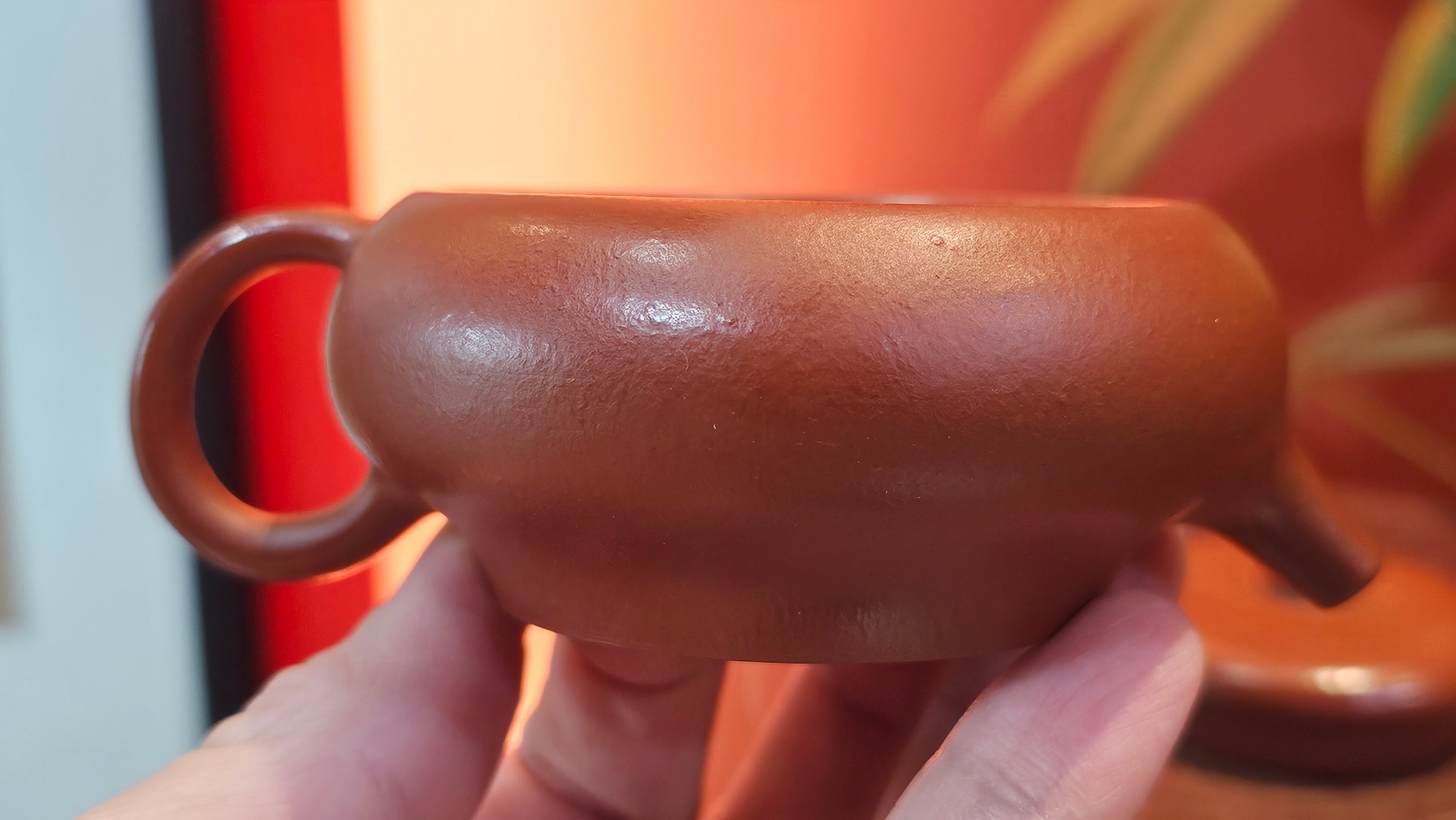 Jing Le 静乐 ~ "Quiet happiness", 96.0ml, Xiao Mei Yao Zhu Ni 小煤窑朱泥, by our Collaborative Craftsman Wang Xing 王兴 ~ Congratulations to Mr P.E., 2302hrs 22nd May 2025, Seattle, WA.