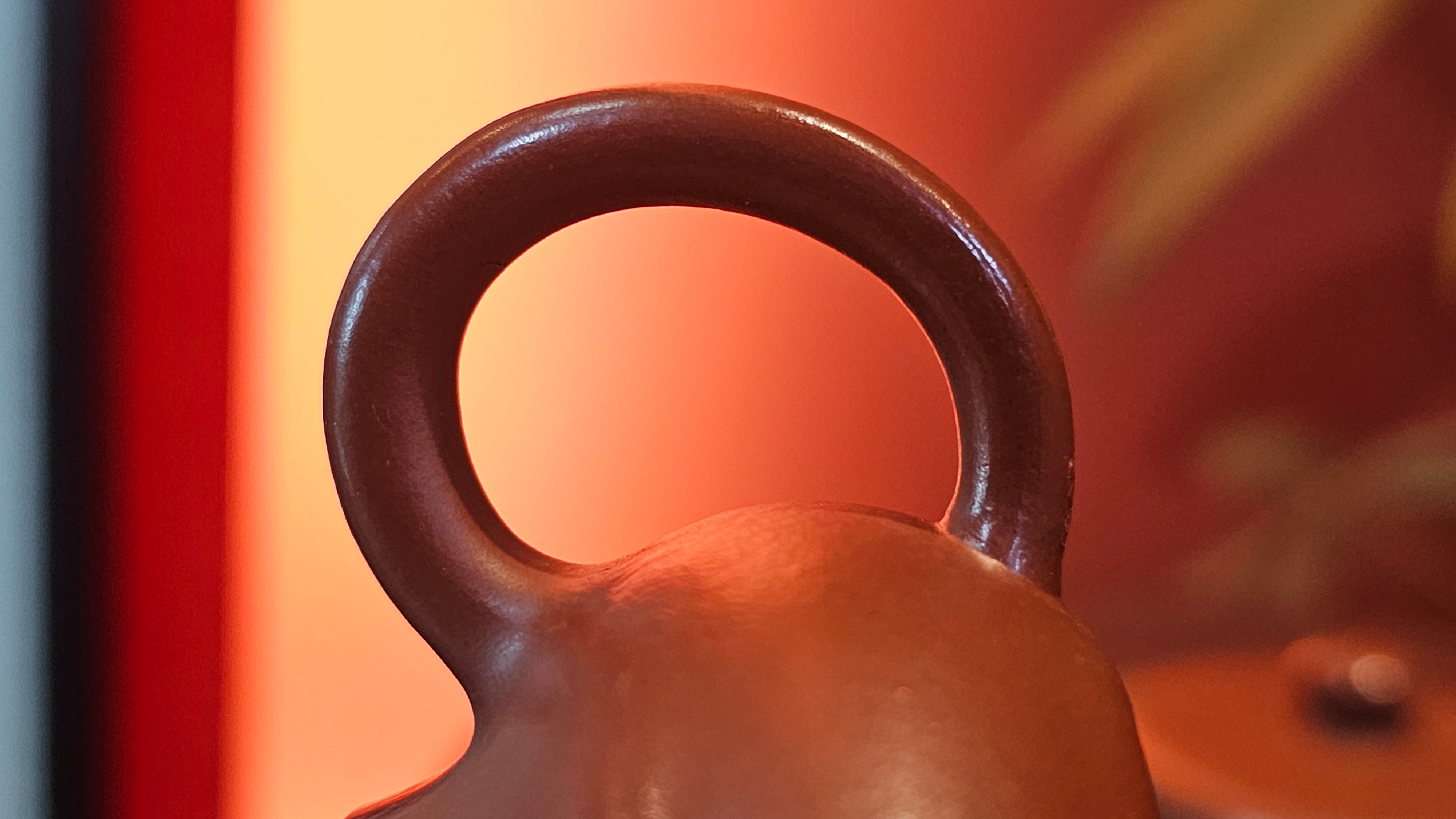 Jing Le 静乐 ~ "Quiet happiness", 96.0ml, Xiao Mei Yao Zhu Ni 小煤窑朱泥, by our Collaborative Craftsman Wang Xing 王兴 ~ Congratulations to Mr P.E., 2302hrs 22nd May 2025, Seattle, WA.