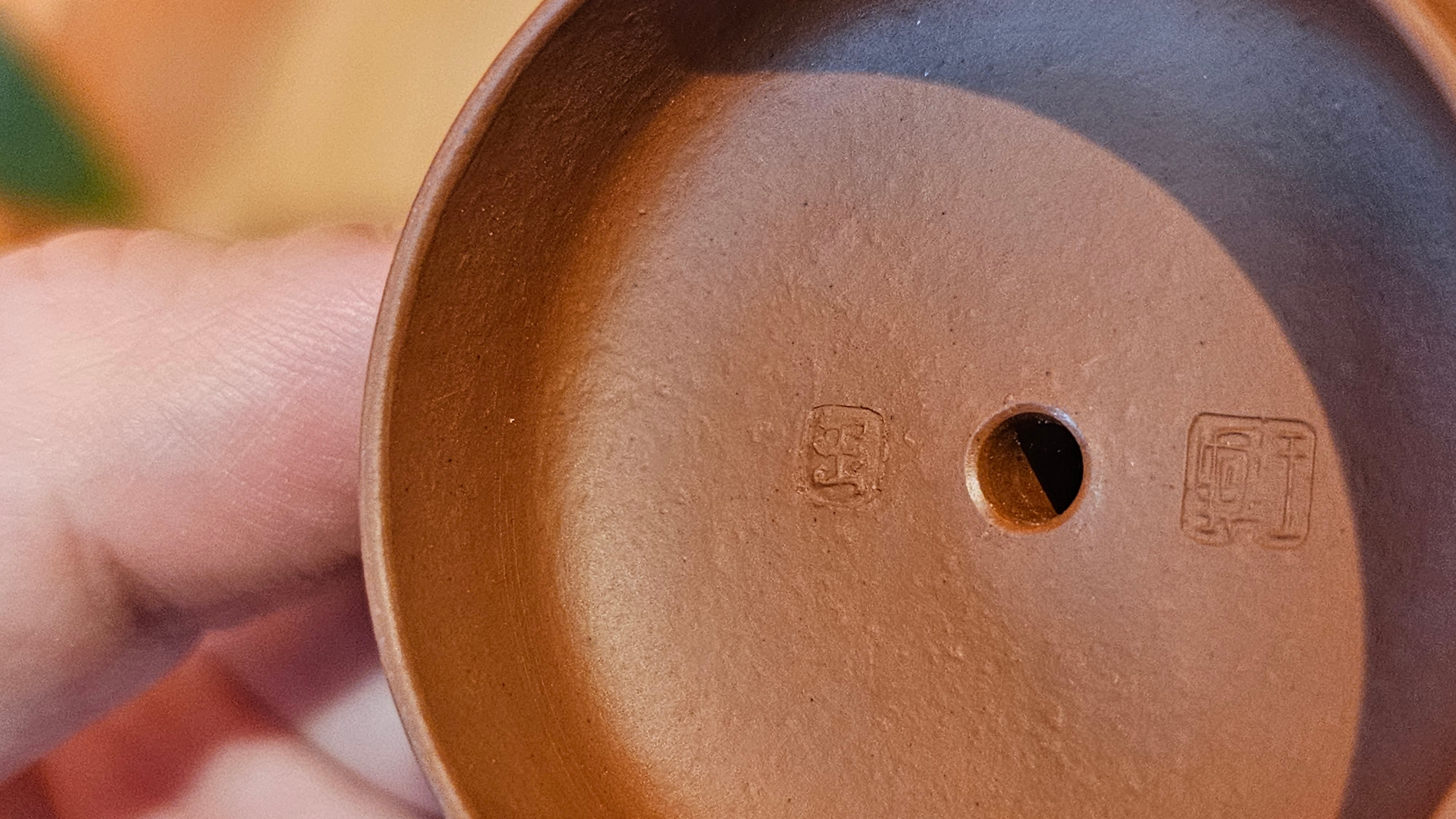 Jing Le 静乐 ~ "Quiet happiness", 96.0ml, Xiao Mei Yao Zhu Ni 小煤窑朱泥, by our Collaborative Craftsman Wang Xing 王兴 ~ Congratulations to Mr P.E., 2302hrs 22nd May 2025, Seattle, WA.