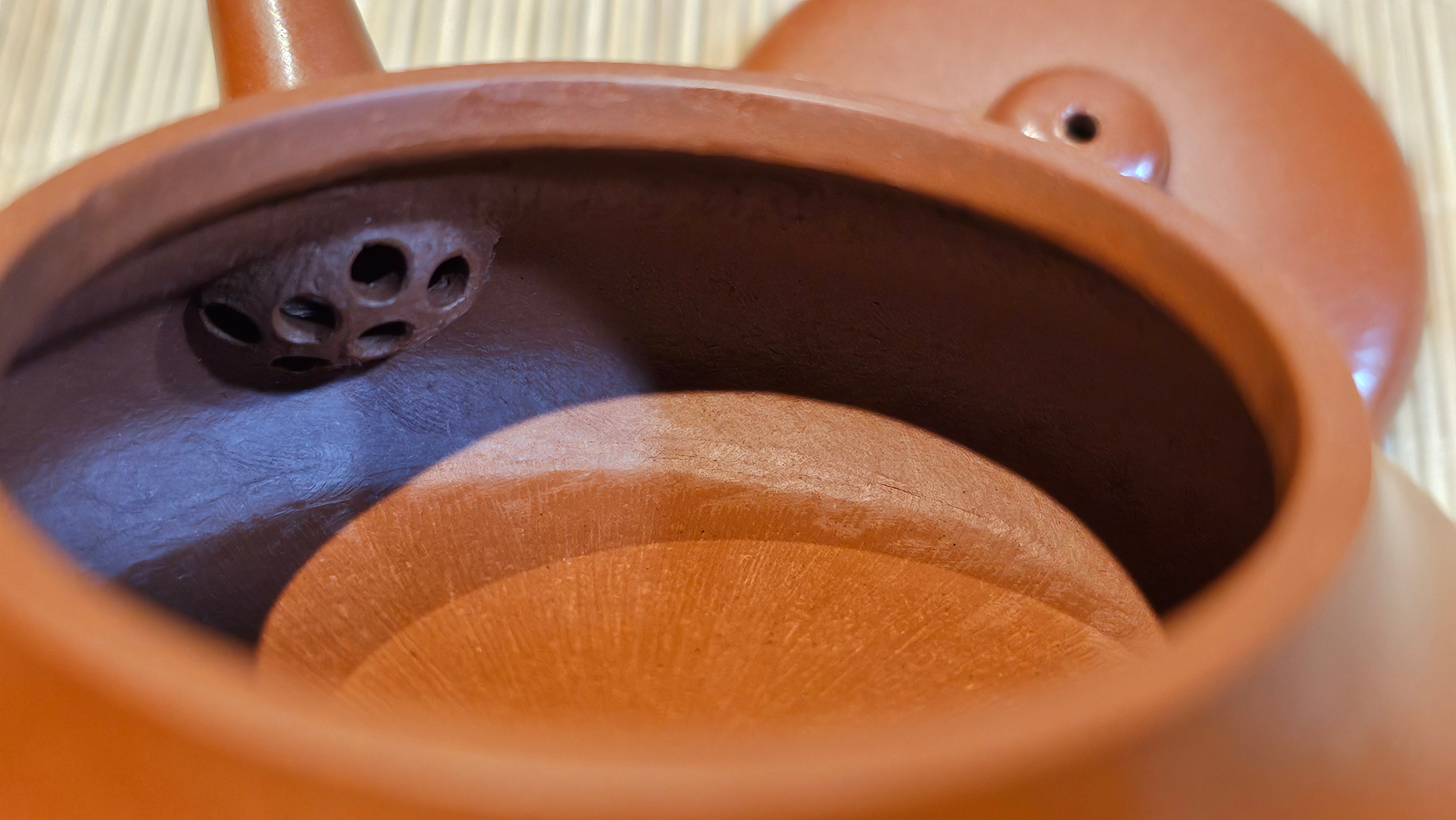 Jing Le 静乐 ~ "Quiet happiness", 96.0ml, Xiao Mei Yao Zhu Ni 小煤窑朱泥, by our Collaborative Craftsman Wang Xing 王兴 ~ Congratulations to Mr P.E., 2302hrs 22nd May 2025, Seattle, WA.