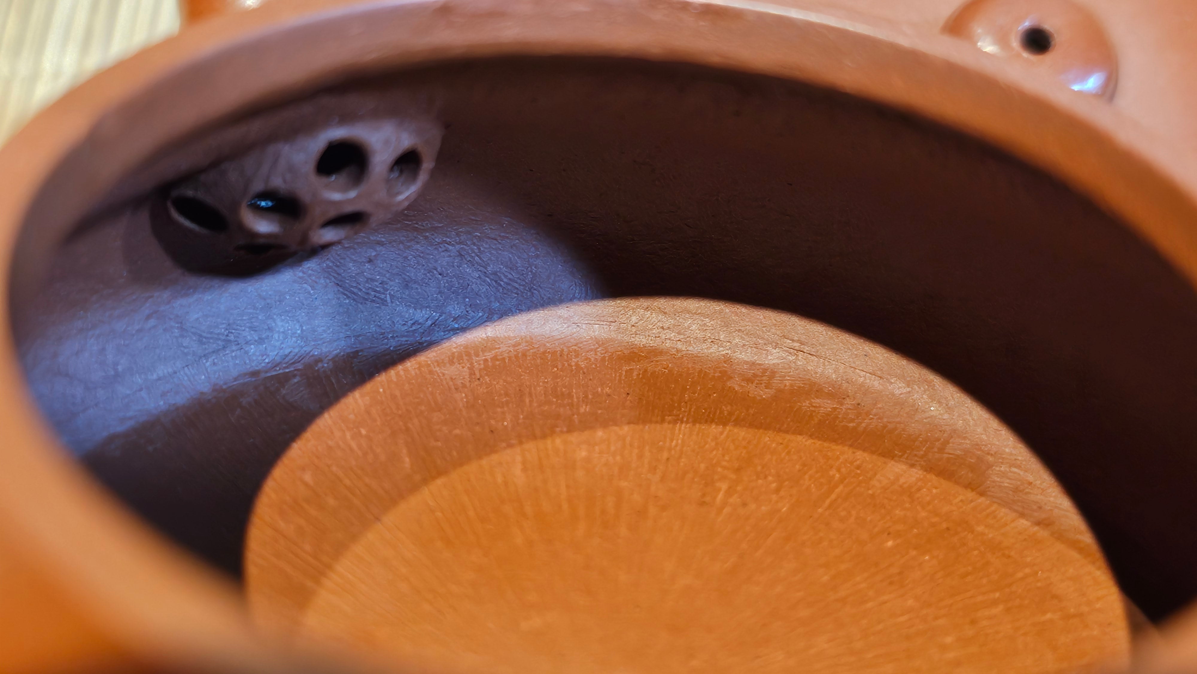 Jing Le 静乐 ~ "Quiet happiness", 96.0ml, Xiao Mei Yao Zhu Ni 小煤窑朱泥, by our Collaborative Craftsman Wang Xing 王兴 ~ Congratulations to Mr P.E., 2302hrs 22nd May 2025, Seattle, WA.