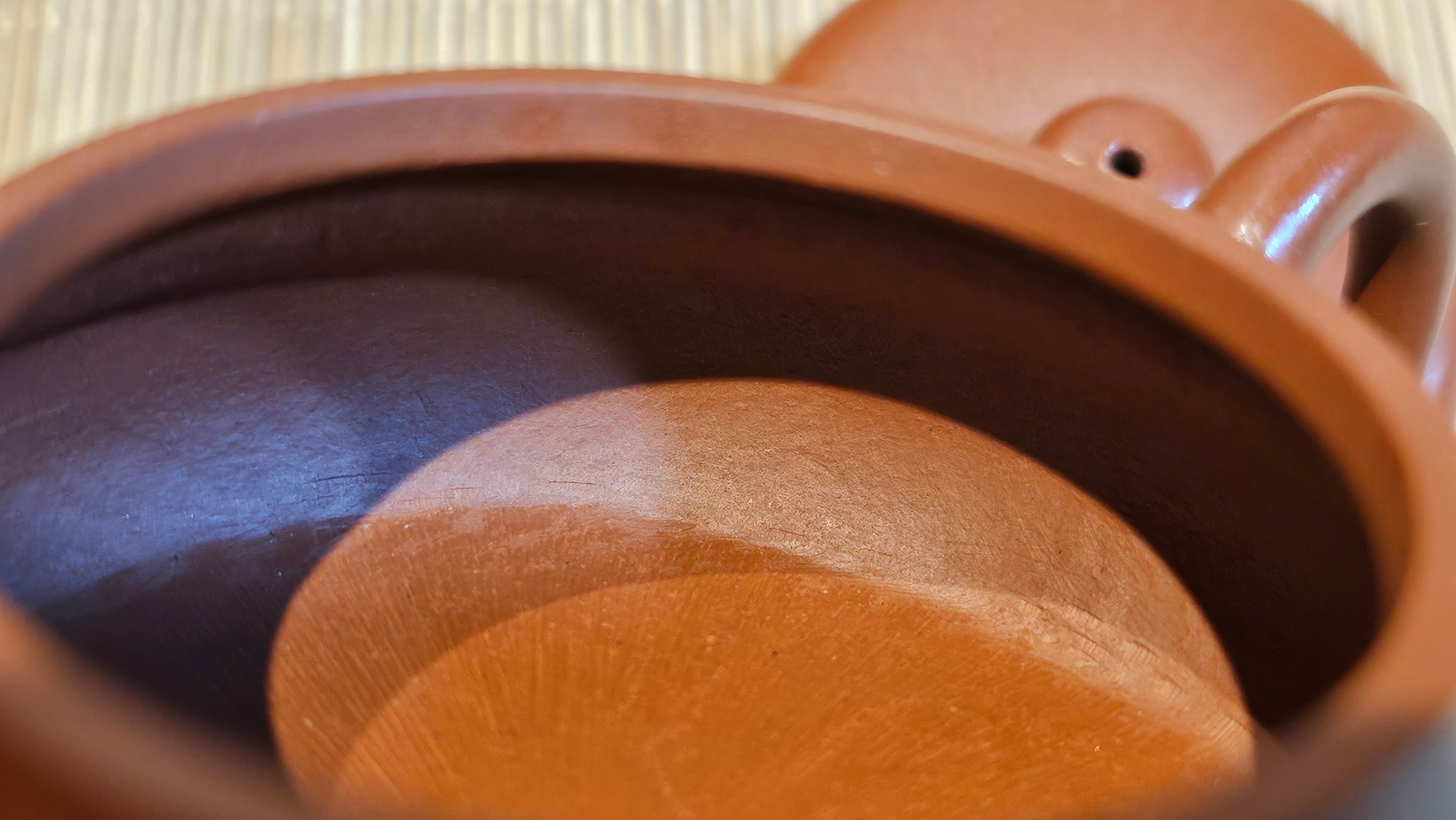 Jing Le 静乐 ~ "Quiet happiness", 96.0ml, Xiao Mei Yao Zhu Ni 小煤窑朱泥, by our Collaborative Craftsman Wang Xing 王兴 ~ Congratulations to Mr P.E., 2302hrs 22nd May 2025, Seattle, WA.