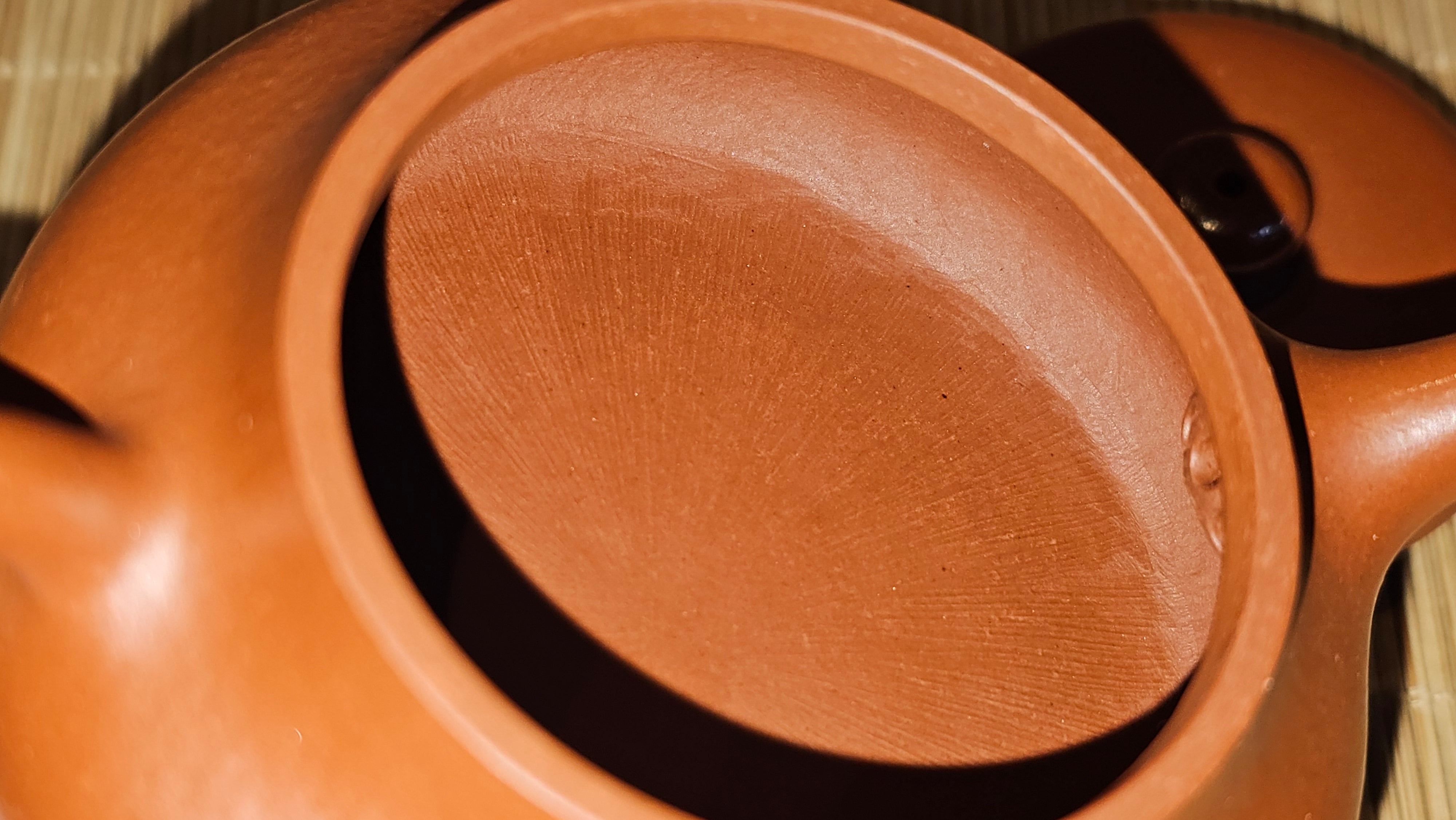 Jing Le 静乐 ~ "Quiet happiness", 96.0ml, Xiao Mei Yao Zhu Ni 小煤窑朱泥, by our Collaborative Craftsman Wang Xing 王兴 ~ Congratulations to Mr P.E., 2302hrs 22nd May 2025, Seattle, WA.