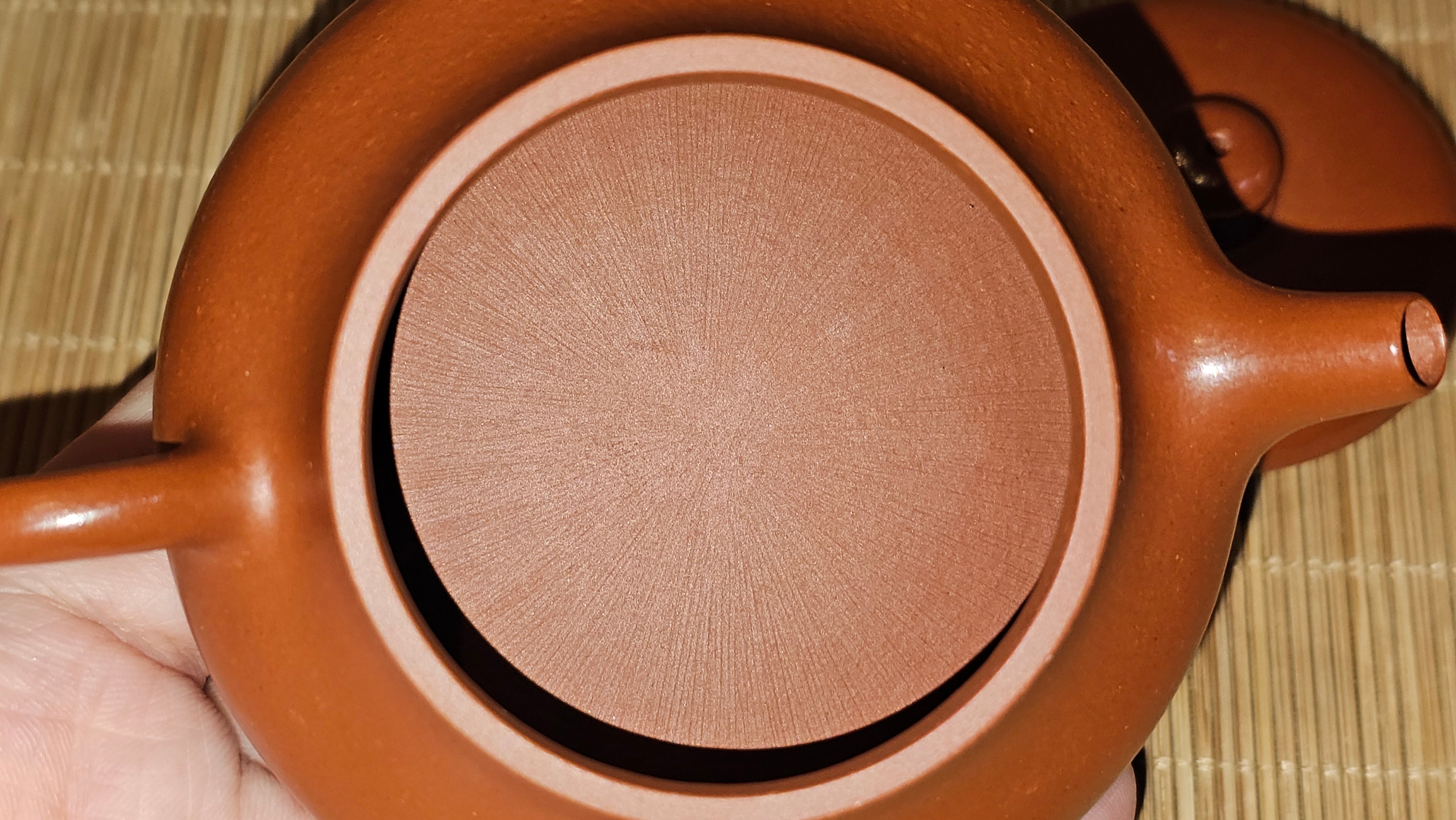 Jing Le 静乐 ~ "Quiet happiness", 96.0ml, Xiao Mei Yao Zhu Ni 小煤窑朱泥, by our Collaborative Craftsman Wang Xing 王兴 ~ Congratulations to Mr P.E., 2302hrs 22nd May 2025, Seattle, WA.