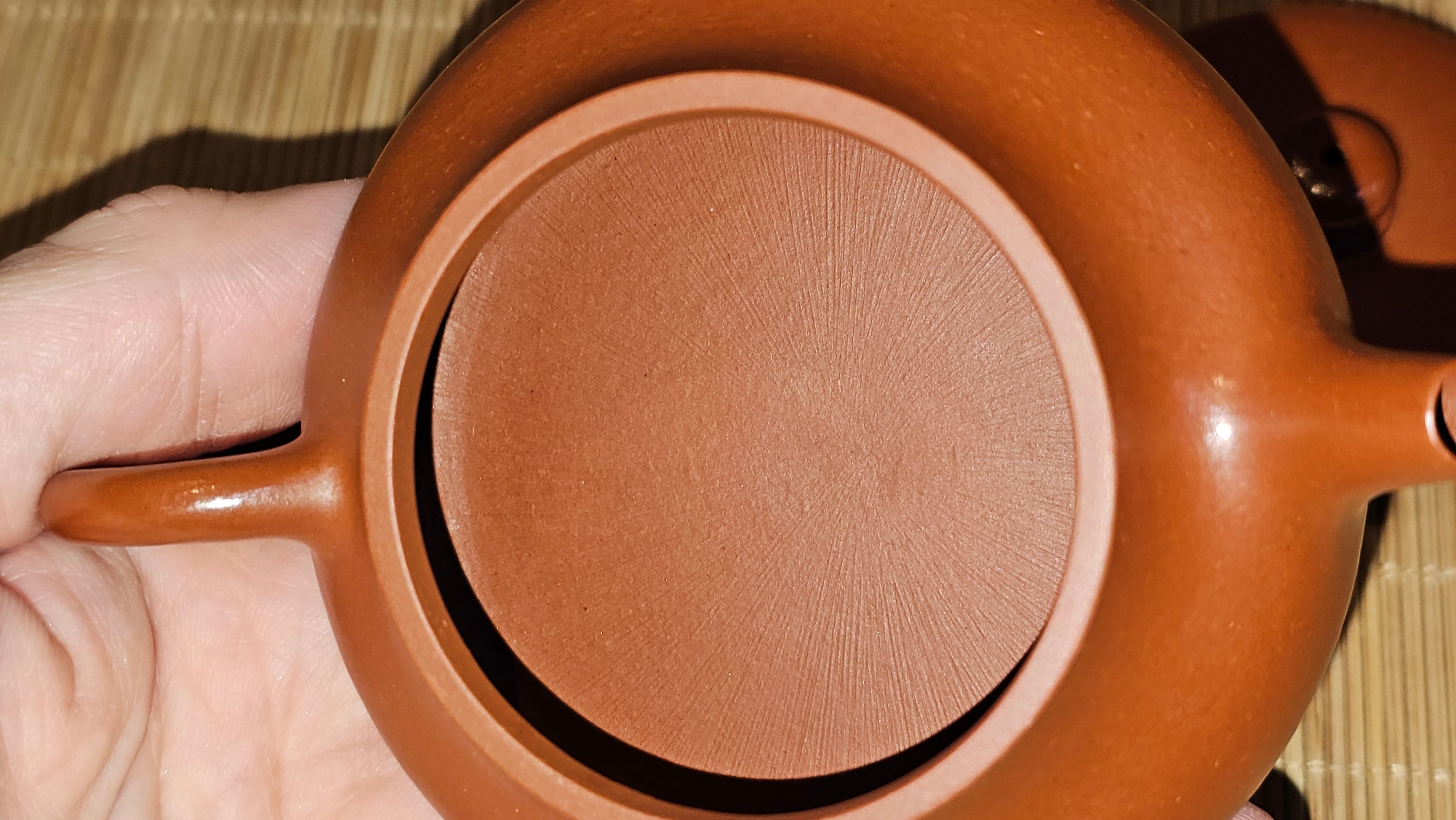 Jing Le 静乐 ~ "Quiet happiness", 96.0ml, Xiao Mei Yao Zhu Ni 小煤窑朱泥, by our Collaborative Craftsman Wang Xing 王兴 ~ Congratulations to Mr P.E., 2302hrs 22nd May 2025, Seattle, WA.