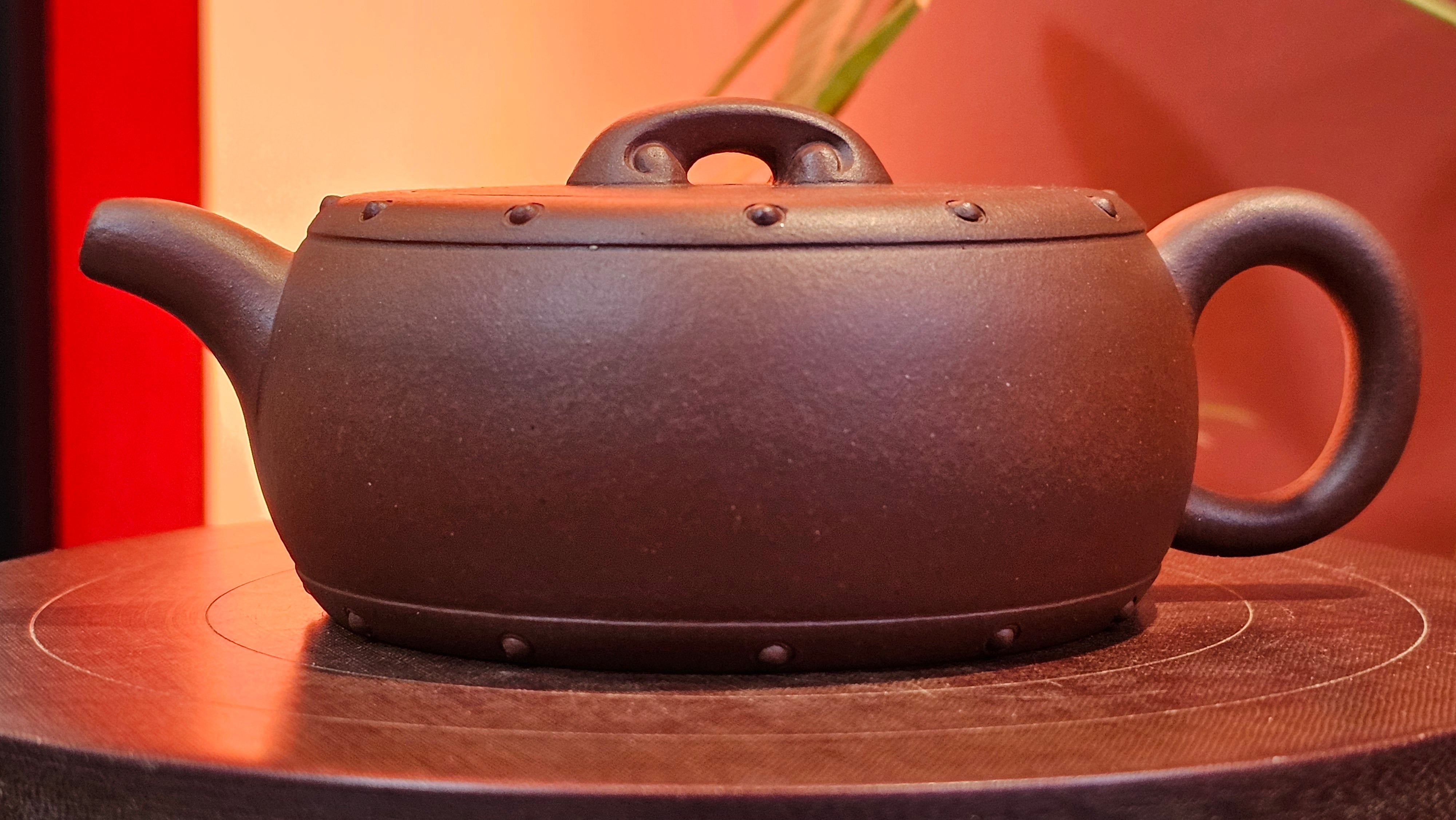 Ru Yi Gu 如意鼓, 206.8ml, Di Cao Qing Zi Ni 底槽青紫泥, by our Craftsman Li Qiu Lin 李秋林 ~ Congratulations to Mr A.D.P., 0111hrs 29th May 2025, Leuven, Belgium 🇧🇪.