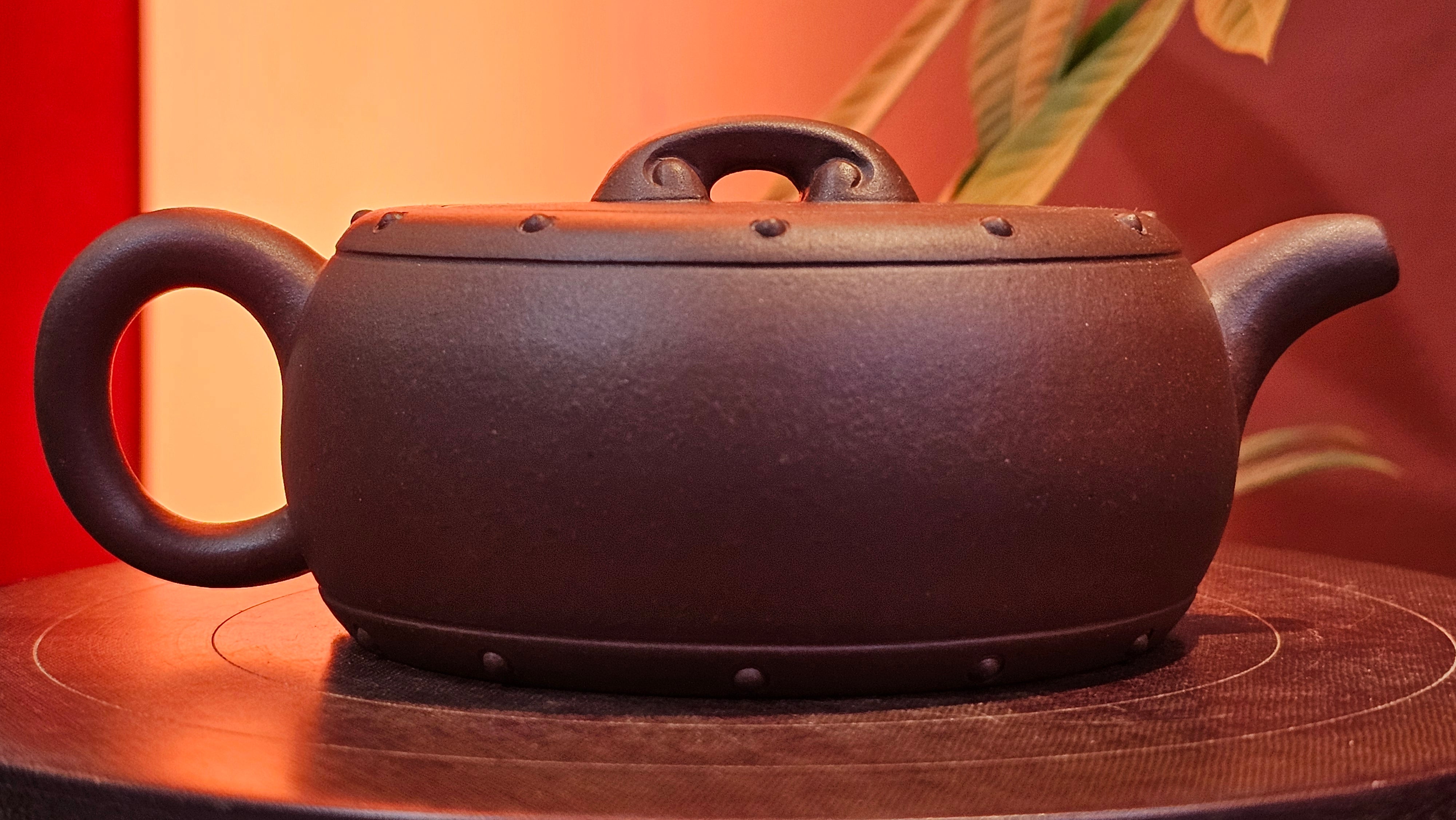 Ru Yi Gu 如意鼓, 206.8ml, Di Cao Qing Zi Ni 底槽青紫泥, by our Craftsman Li Qiu Lin 李秋林 ~ Congratulations to Mr A.D.P., 0111hrs 29th May 2025, Leuven, Belgium 🇧🇪.