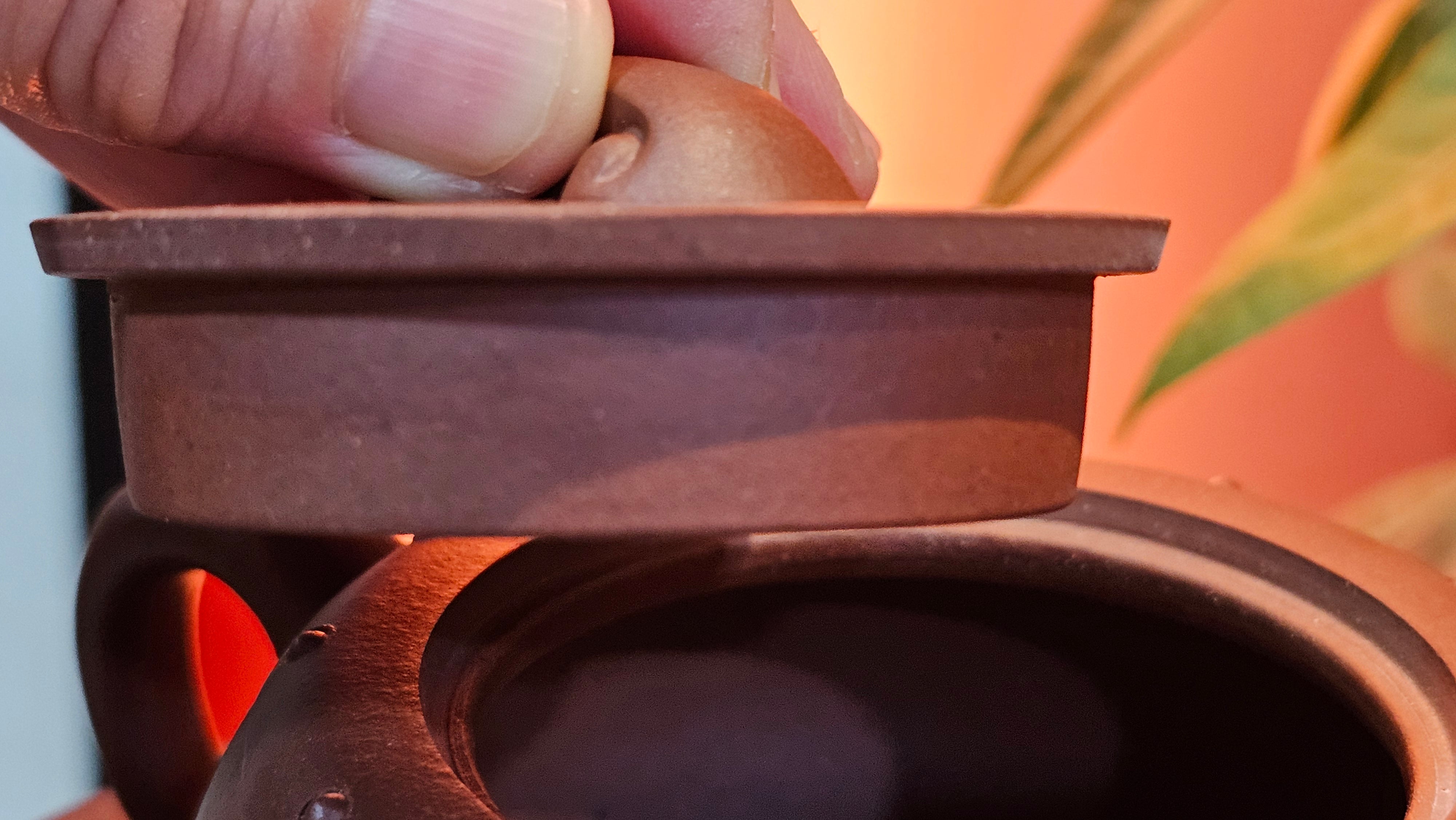 Ru Yi Gu 如意鼓, 206.8ml, Di Cao Qing Zi Ni 底槽青紫泥, by our Craftsman Li Qiu Lin 李秋林 ~ Congratulations to Mr A.D.P., 0111hrs 29th May 2025, Leuven, Belgium 🇧🇪.