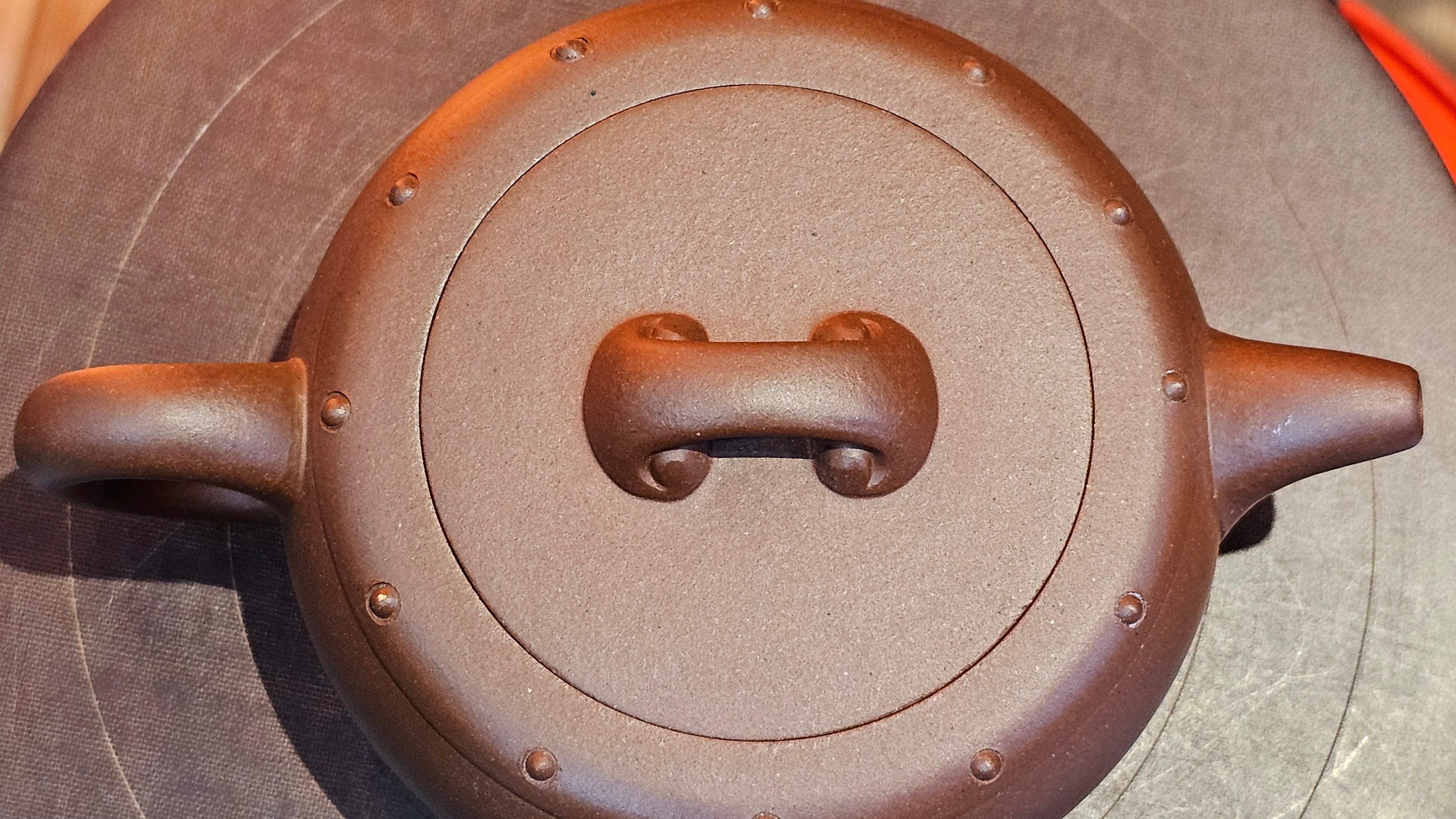 Ru Yi Gu 如意鼓, 206.8ml, Di Cao Qing Zi Ni 底槽青紫泥, by our Craftsman Li Qiu Lin 李秋林 ~ Congratulations to Mr A.D.P., 0111hrs 29th May 2025, Leuven, Belgium 🇧🇪.