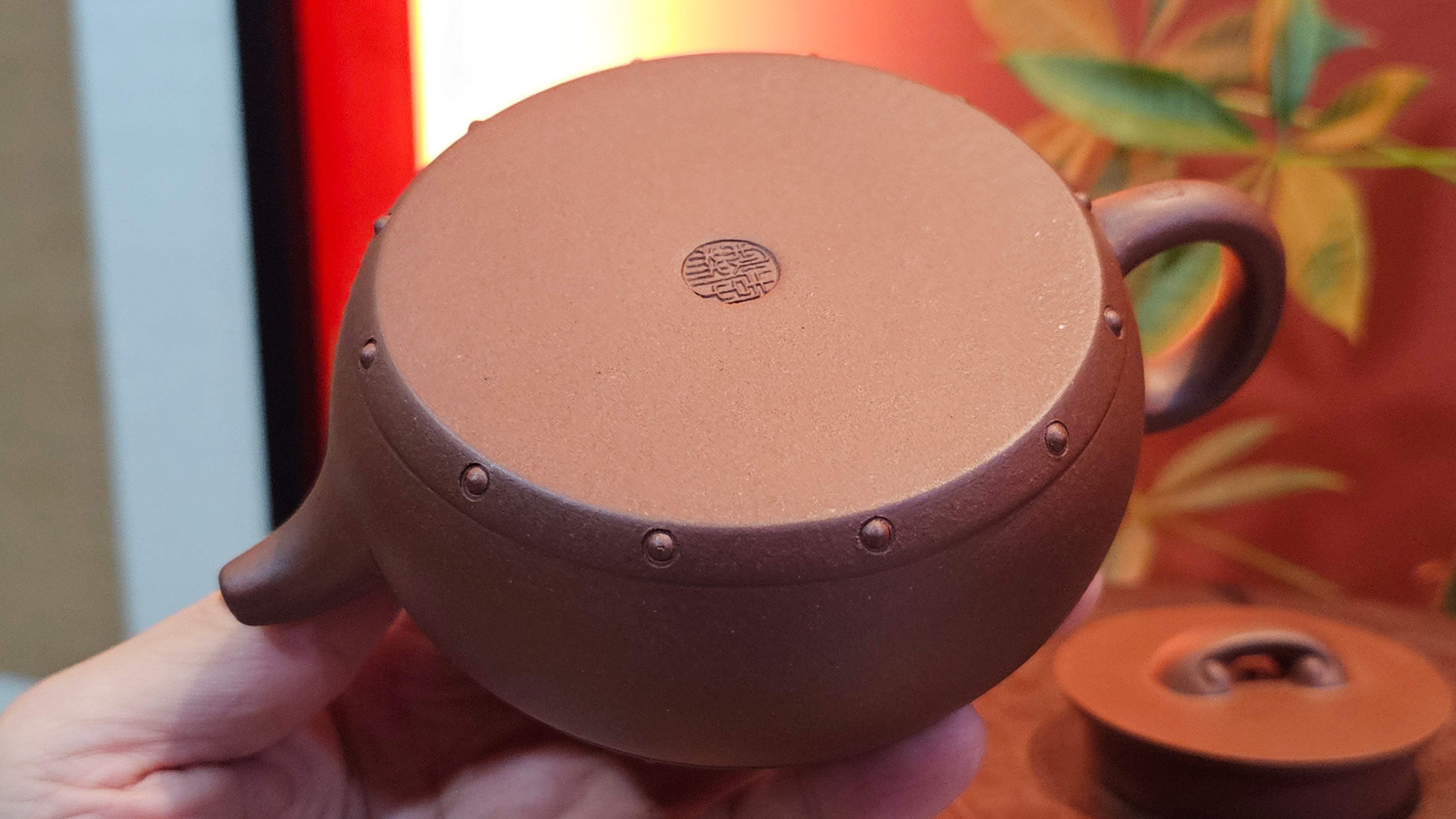 Ru Yi Gu 如意鼓, 206.8ml, Di Cao Qing Zi Ni 底槽青紫泥, by our Craftsman Li Qiu Lin 李秋林 ~ Congratulations to Mr A.D.P., 0111hrs 29th May 2025, Leuven, Belgium 🇧🇪.