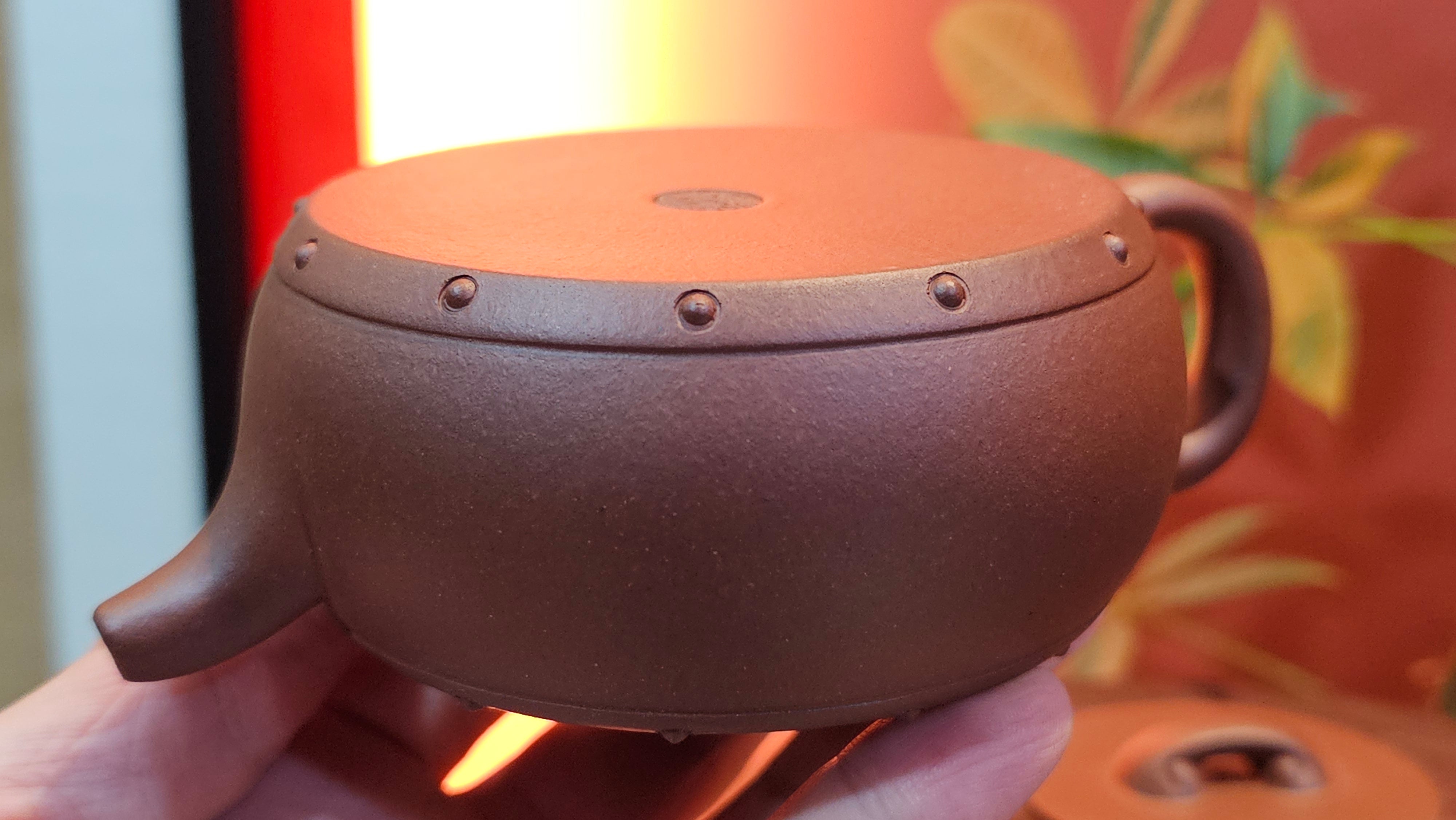 Ru Yi Gu 如意鼓, 206.8ml, Di Cao Qing Zi Ni 底槽青紫泥, by our Craftsman Li Qiu Lin 李秋林 ~ Congratulations to Mr A.D.P., 0111hrs 29th May 2025, Leuven, Belgium 🇧🇪.