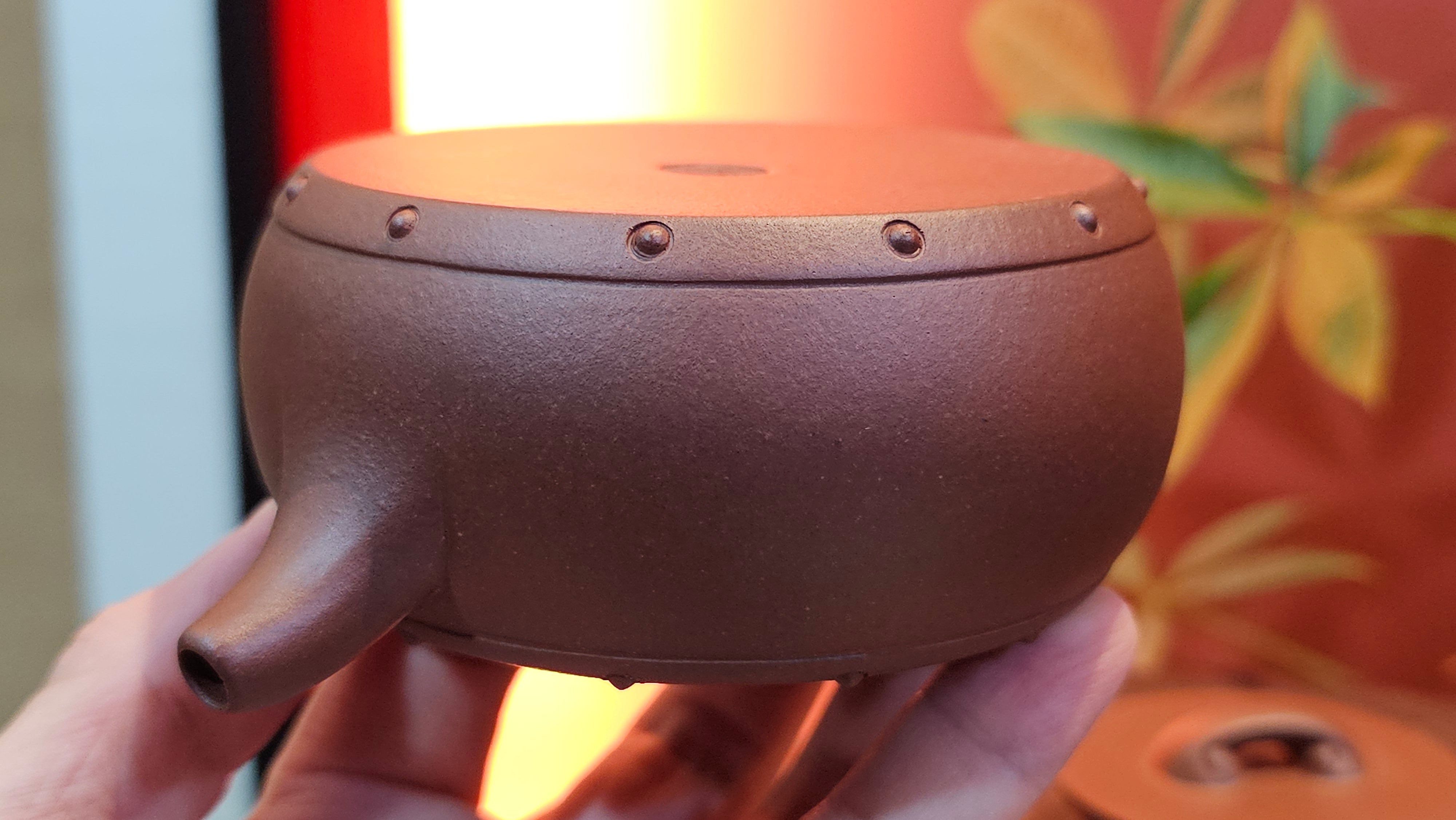 Ru Yi Gu 如意鼓, 206.8ml, Di Cao Qing Zi Ni 底槽青紫泥, by our Craftsman Li Qiu Lin 李秋林 ~ Congratulations to Mr A.D.P., 0111hrs 29th May 2025, Leuven, Belgium 🇧🇪.