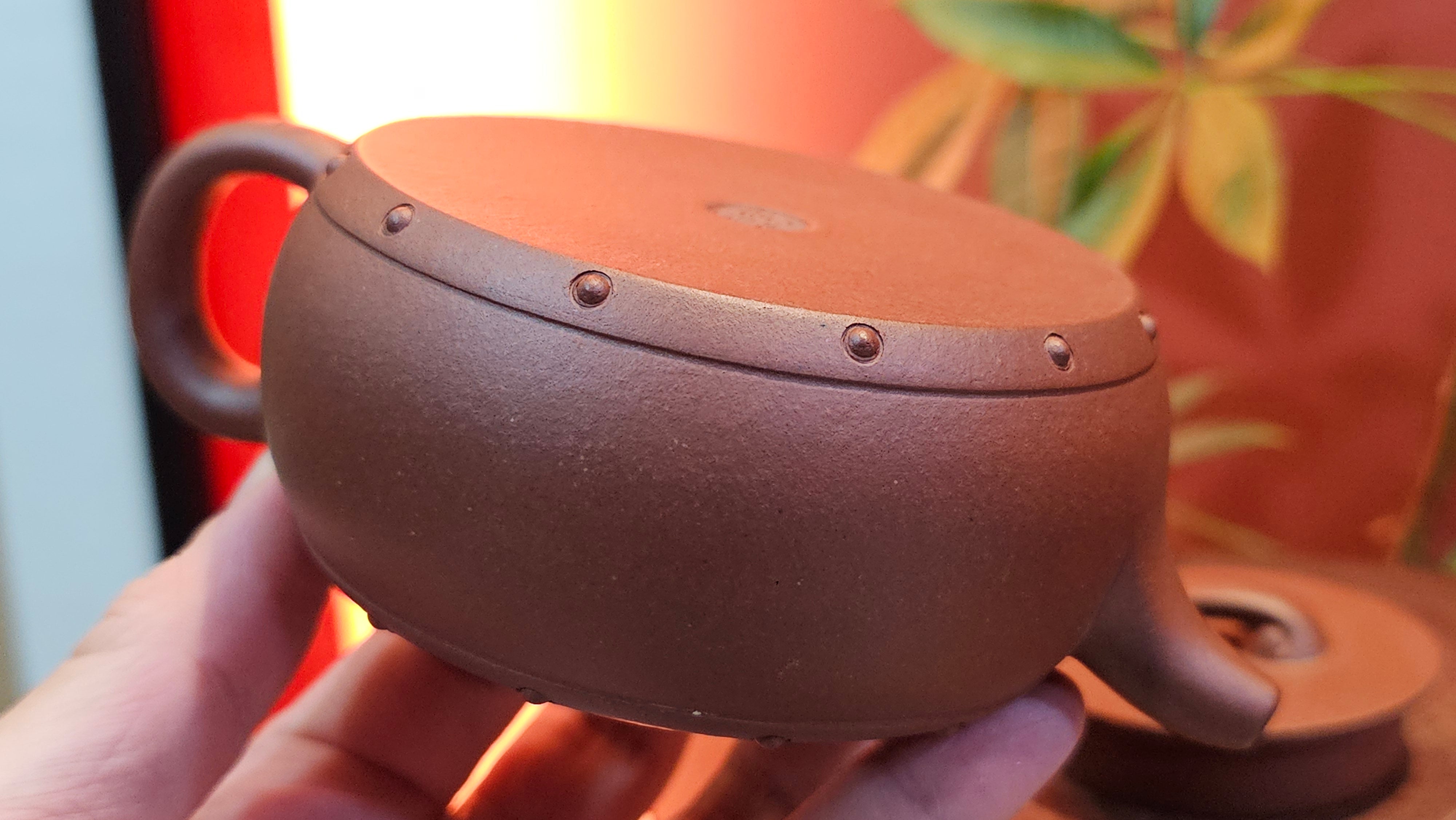 Ru Yi Gu 如意鼓, 206.8ml, Di Cao Qing Zi Ni 底槽青紫泥, by our Craftsman Li Qiu Lin 李秋林 ~ Congratulations to Mr A.D.P., 0111hrs 29th May 2025, Leuven, Belgium 🇧🇪.