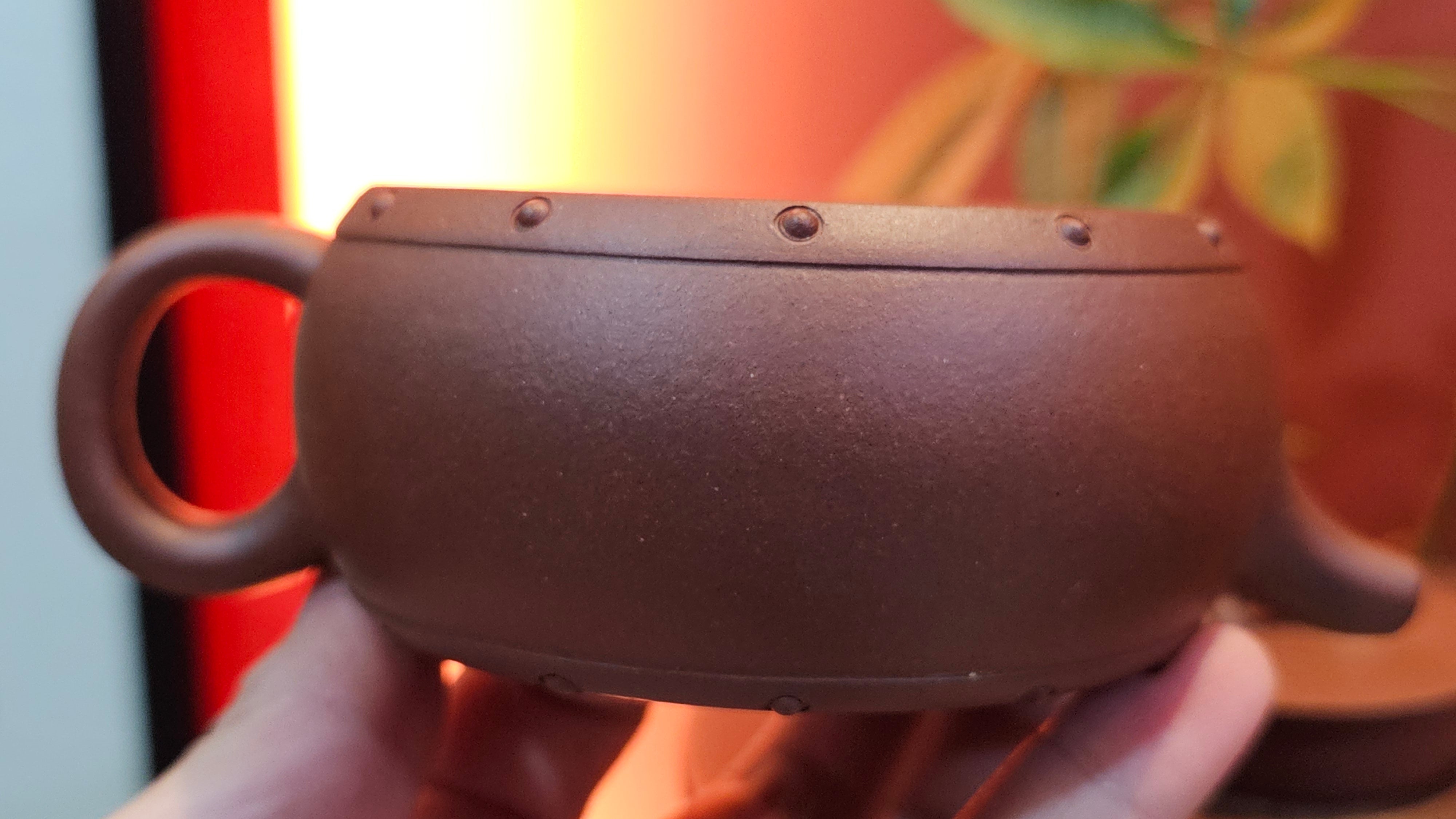 Ru Yi Gu 如意鼓, 206.8ml, Di Cao Qing Zi Ni 底槽青紫泥, by our Craftsman Li Qiu Lin 李秋林 ~ Congratulations to Mr A.D.P., 0111hrs 29th May 2025, Leuven, Belgium 🇧🇪.