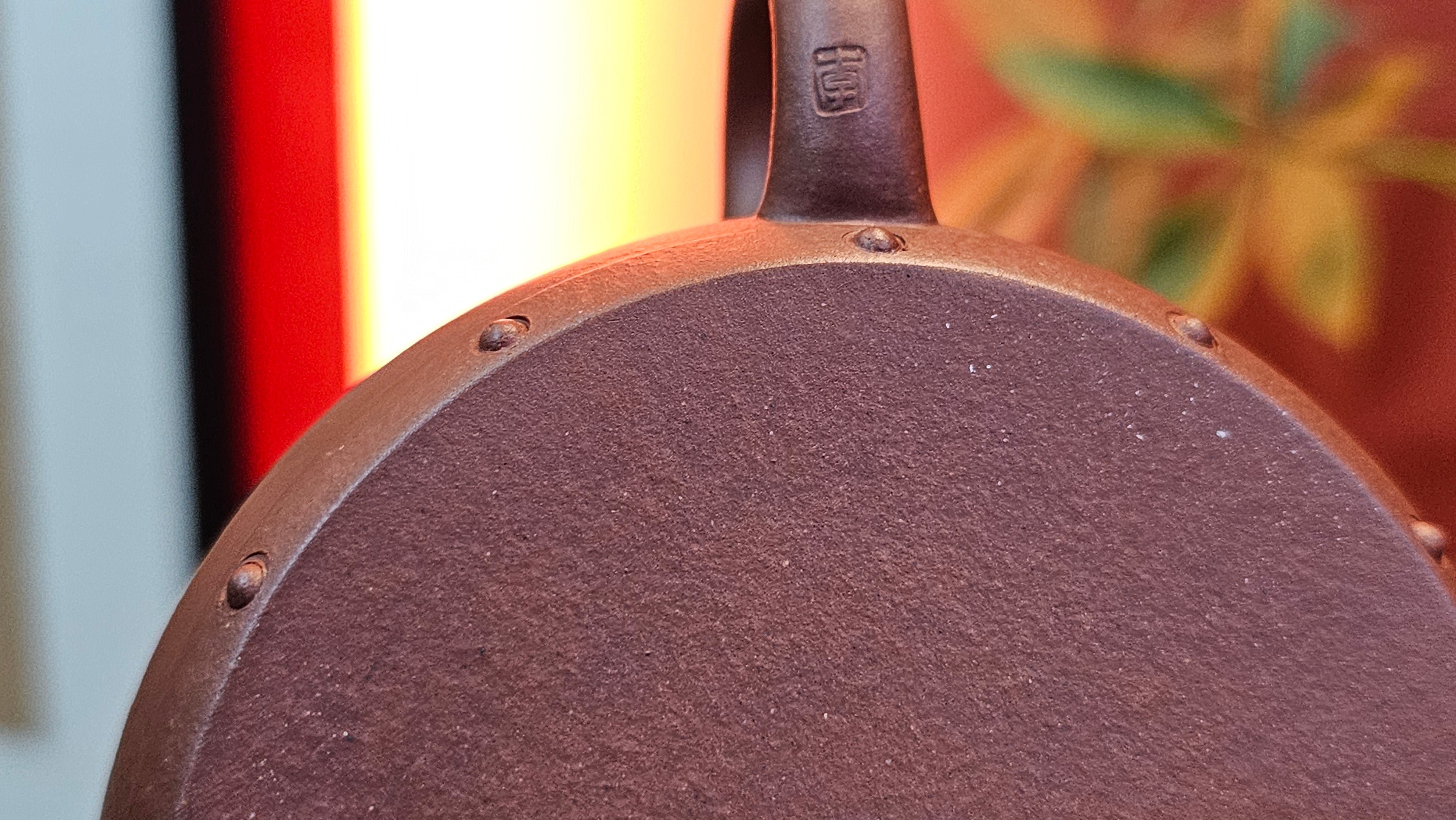 Ru Yi Gu 如意鼓, 206.8ml, Di Cao Qing Zi Ni 底槽青紫泥, by our Craftsman Li Qiu Lin 李秋林 ~ Congratulations to Mr A.D.P., 0111hrs 29th May 2025, Leuven, Belgium 🇧🇪.