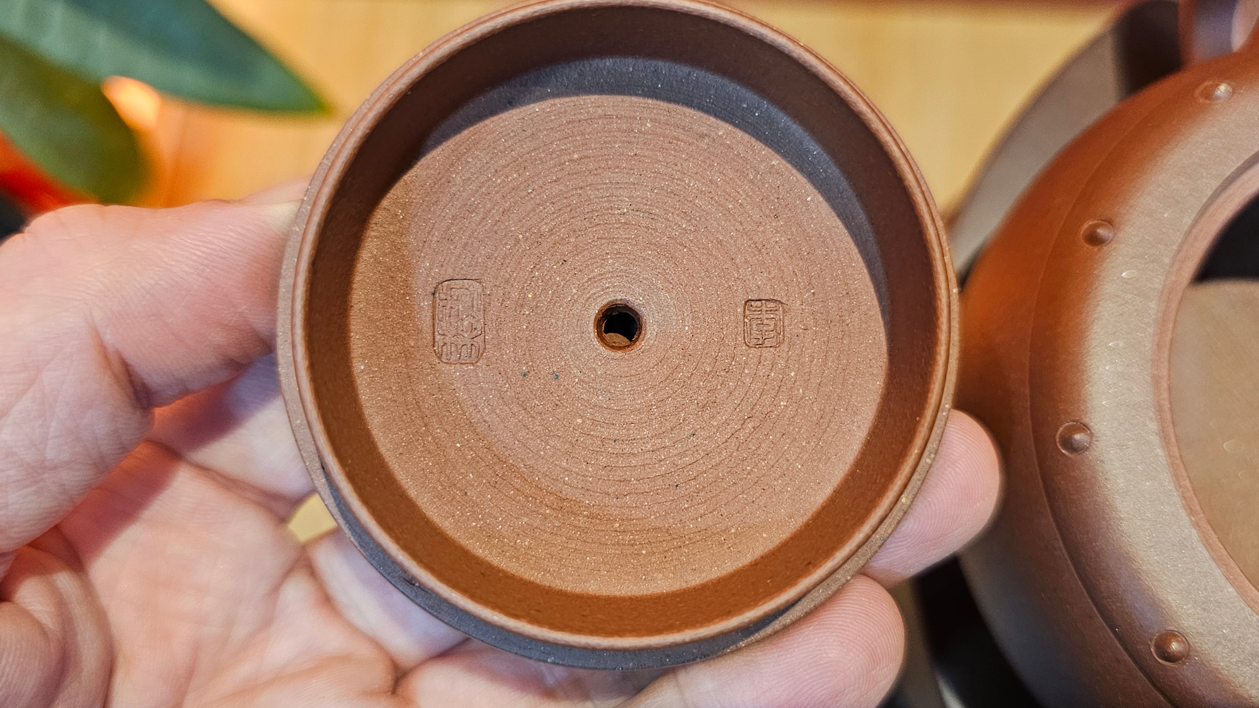 Ru Yi Gu 如意鼓, 206.8ml, Di Cao Qing Zi Ni 底槽青紫泥, by our Craftsman Li Qiu Lin 李秋林 ~ Congratulations to Mr A.D.P., 0111hrs 29th May 2025, Leuven, Belgium 🇧🇪.