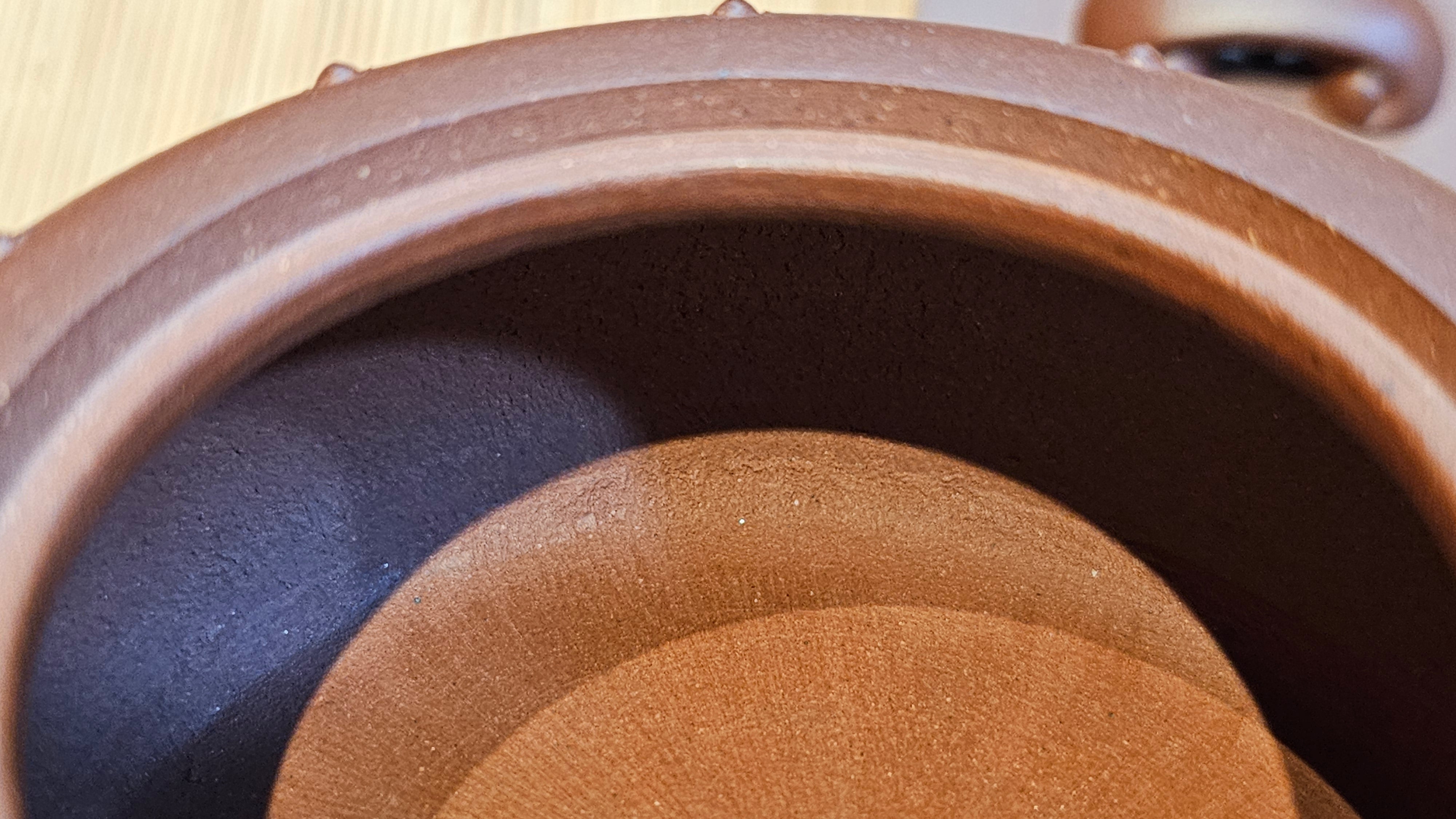 Ru Yi Gu 如意鼓, 206.8ml, Di Cao Qing Zi Ni 底槽青紫泥, by our Craftsman Li Qiu Lin 李秋林 ~ Congratulations to Mr A.D.P., 0111hrs 29th May 2025, Leuven, Belgium 🇧🇪.