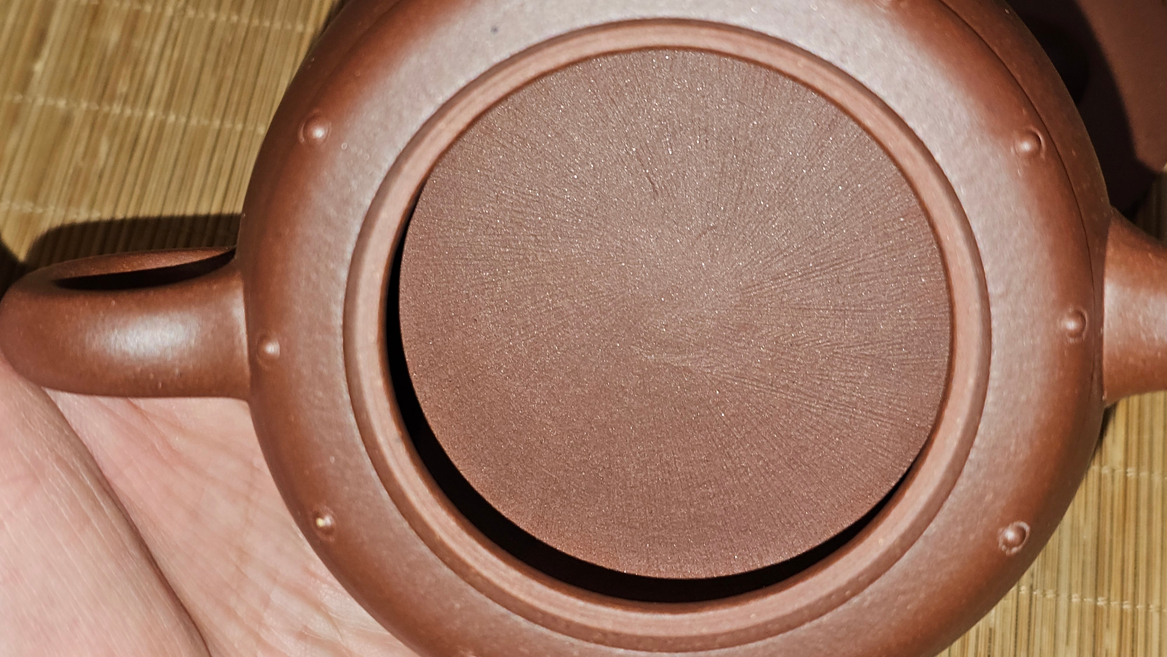 Ru Yi Gu 如意鼓, 206.8ml, Di Cao Qing Zi Ni 底槽青紫泥, by our Craftsman Li Qiu Lin 李秋林 ~ Congratulations to Mr A.D.P., 0111hrs 29th May 2025, Leuven, Belgium 🇧🇪.